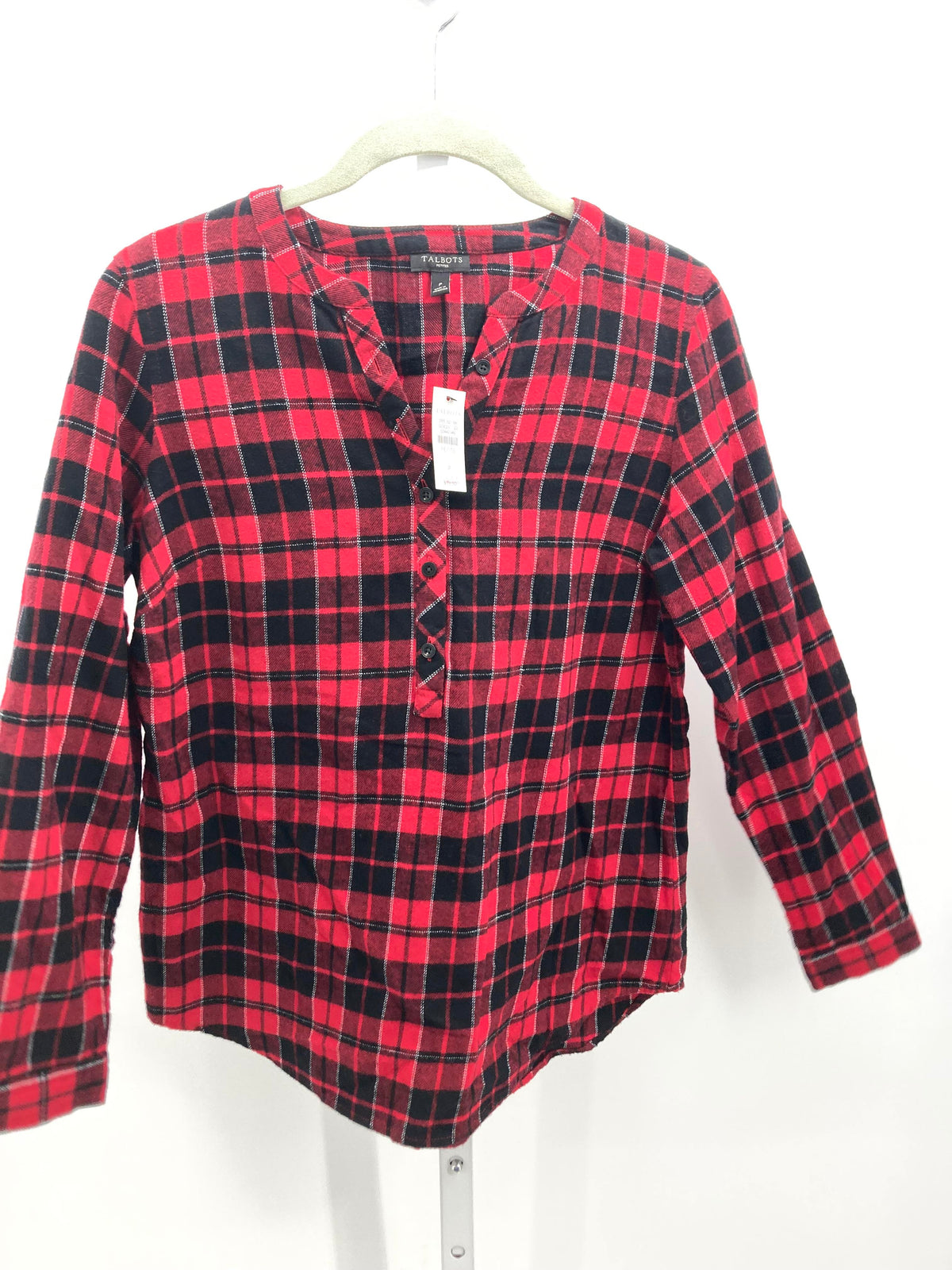 Talbots Size X Small Petite Petite Long Sleeve Shirt
