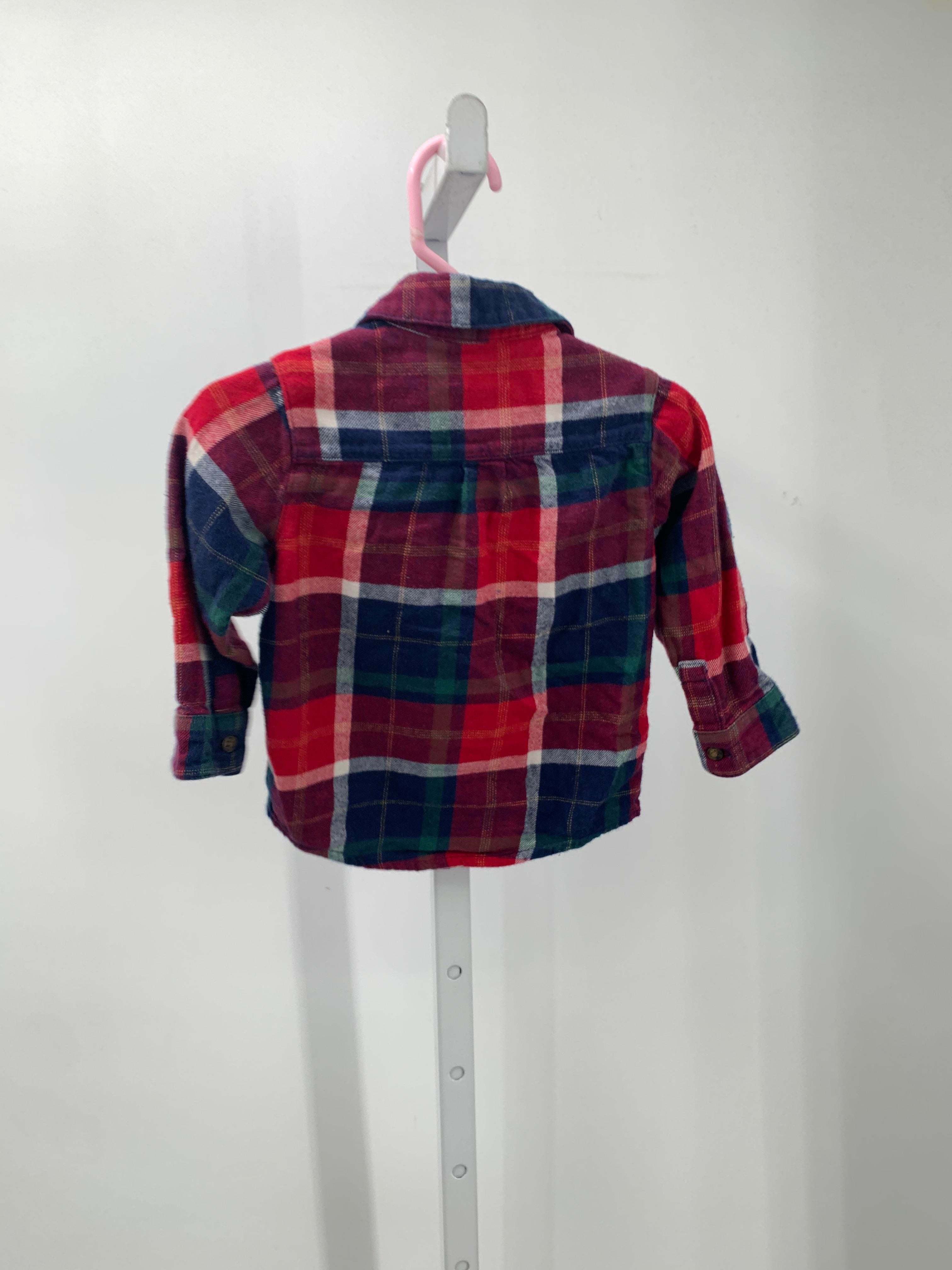RED PLAID BTN DOWN