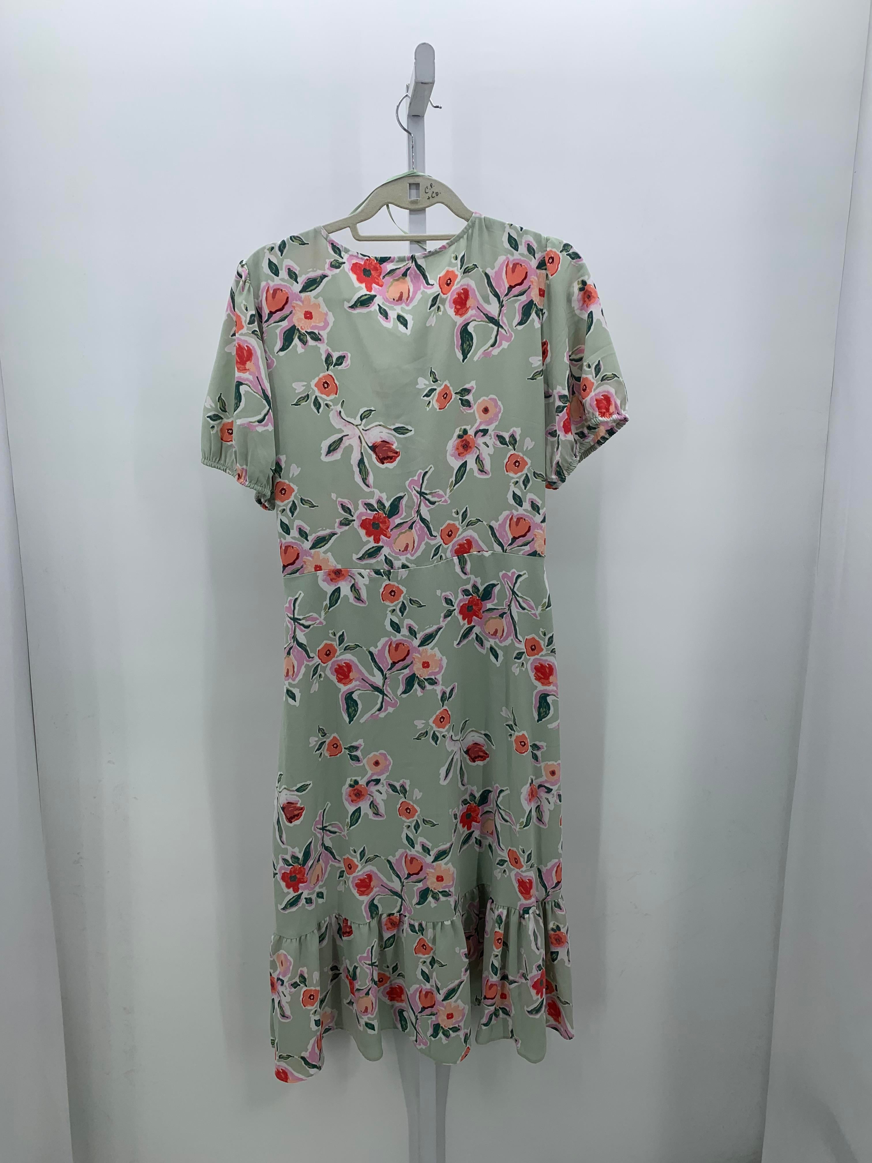 Lauren Conrad Size Large Misses Short Sleeve Dress