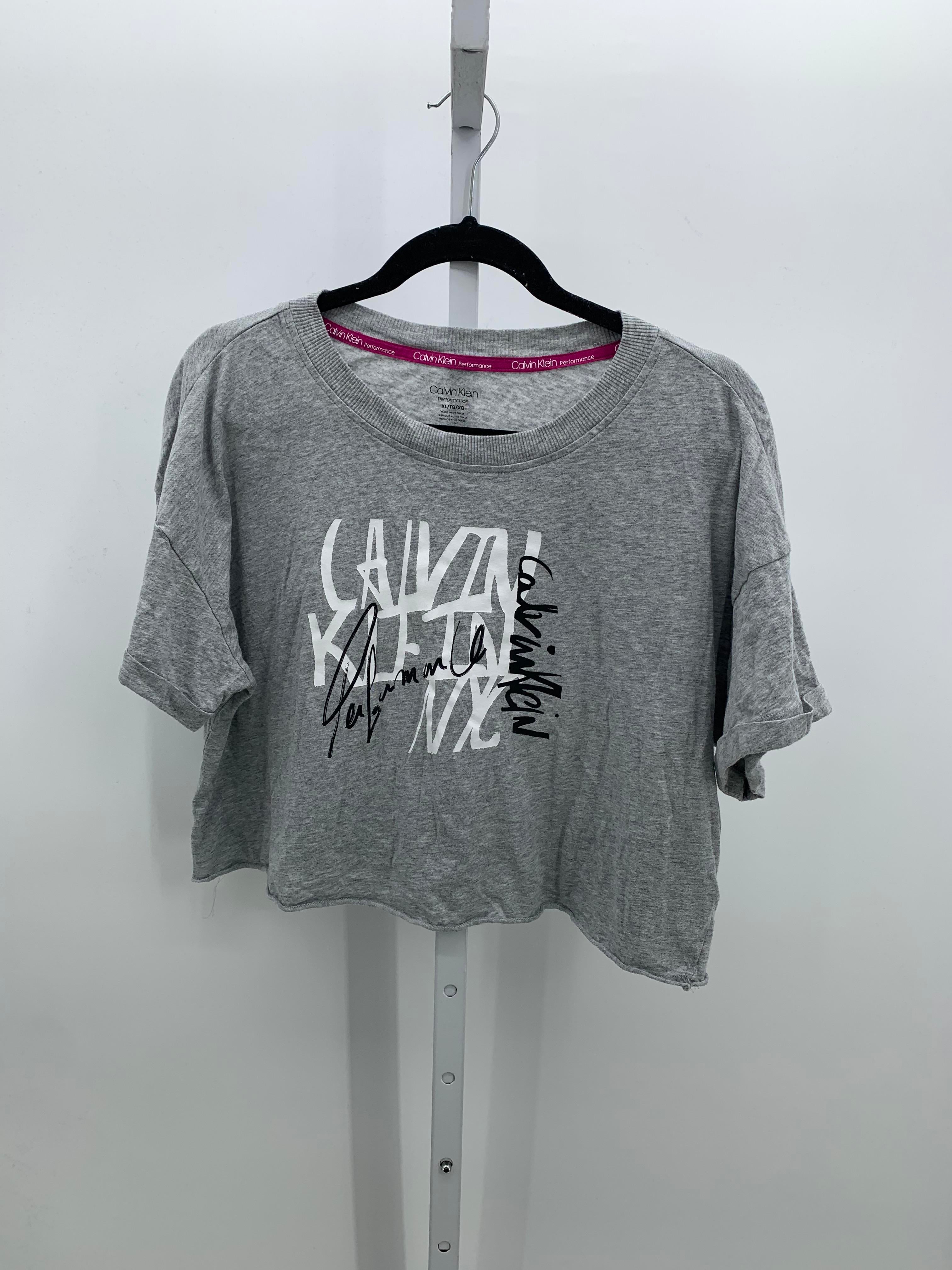 Calvin Klein Size Extra Large Misses Short Sleeve Shirt