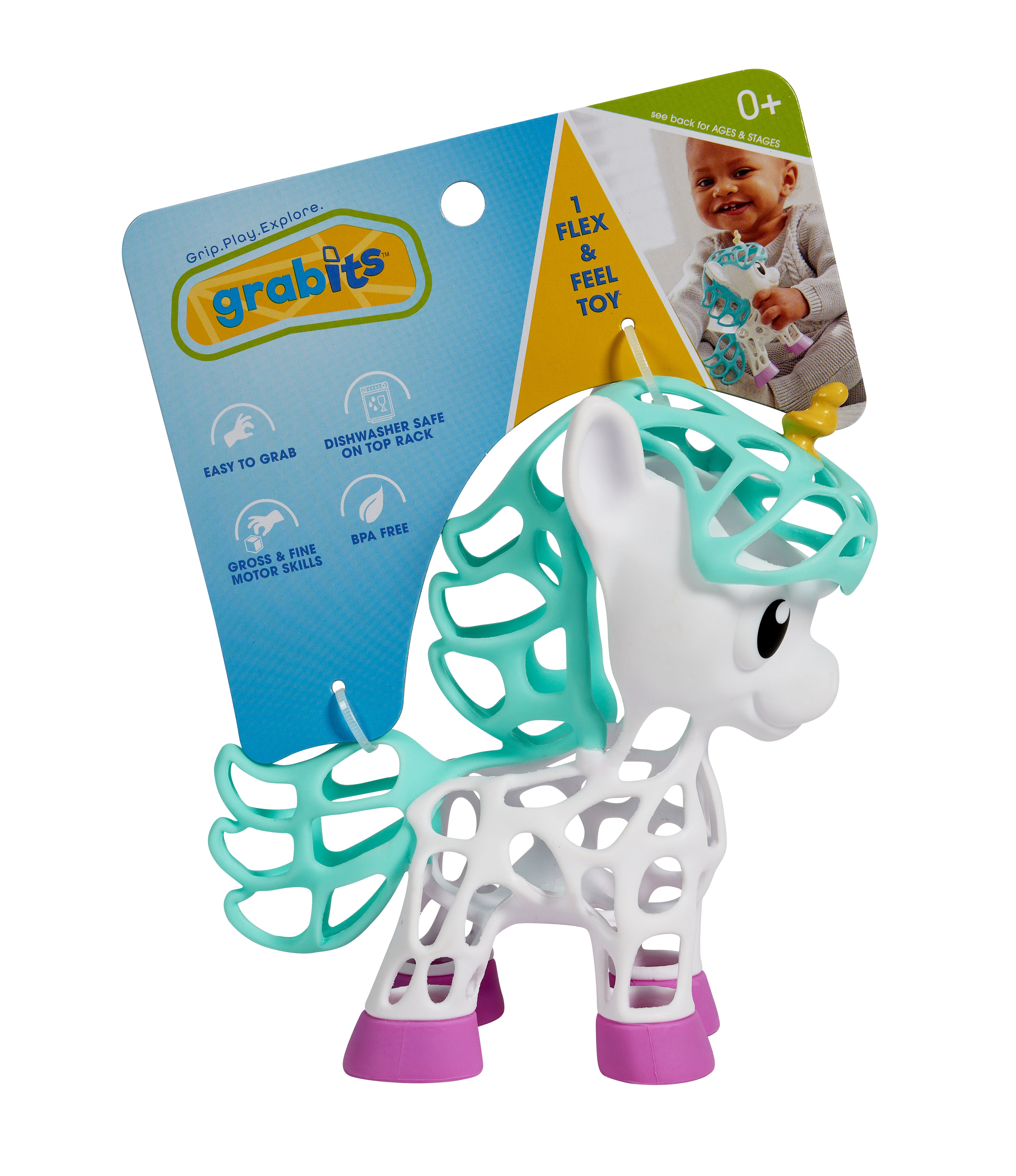 GRABITS GRIPIMALS Unicorn - New