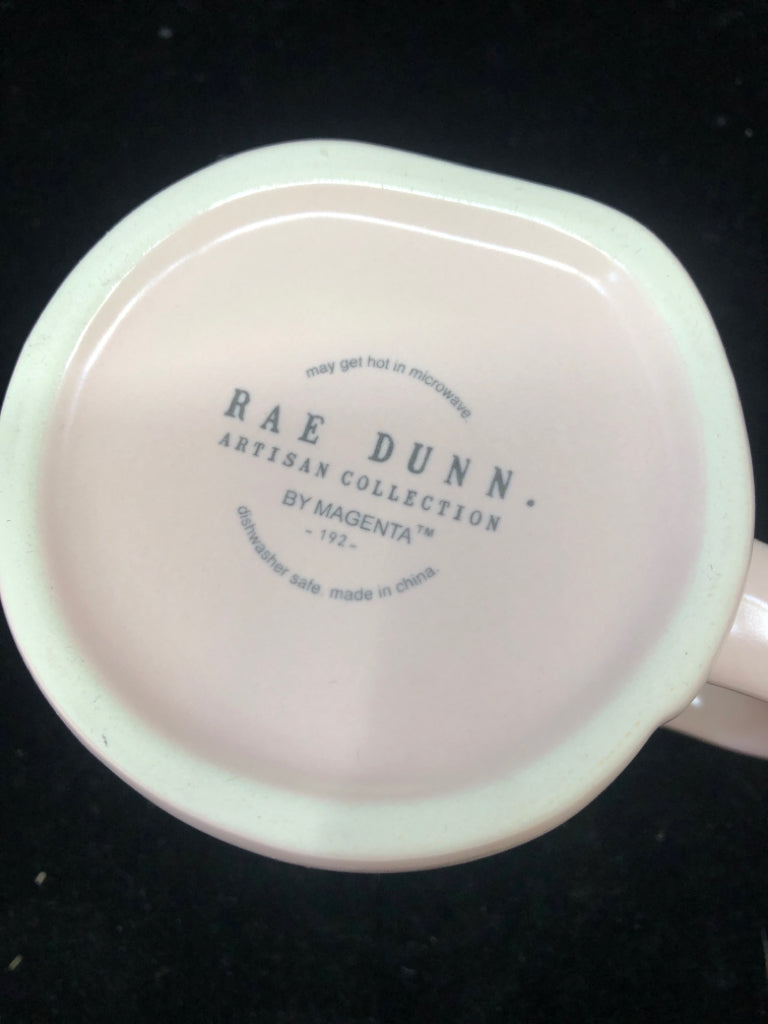 RAE DUNN PINK HOW SWEET MUG.
