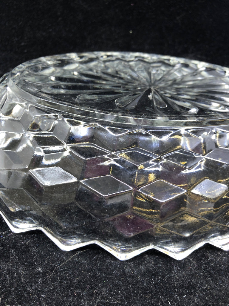 VTG CUBIST OVAL DISH.