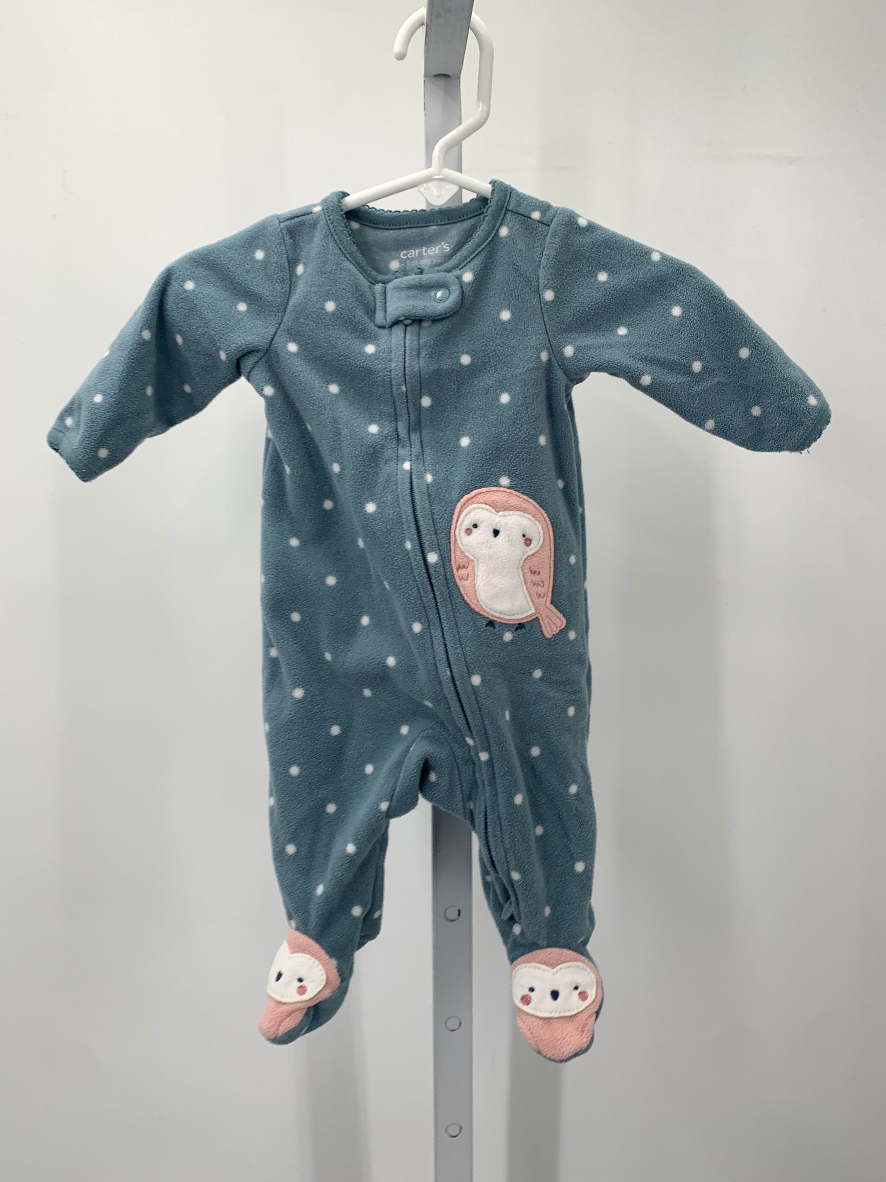 Carters Size Newborn Girls Long Slv. Romper