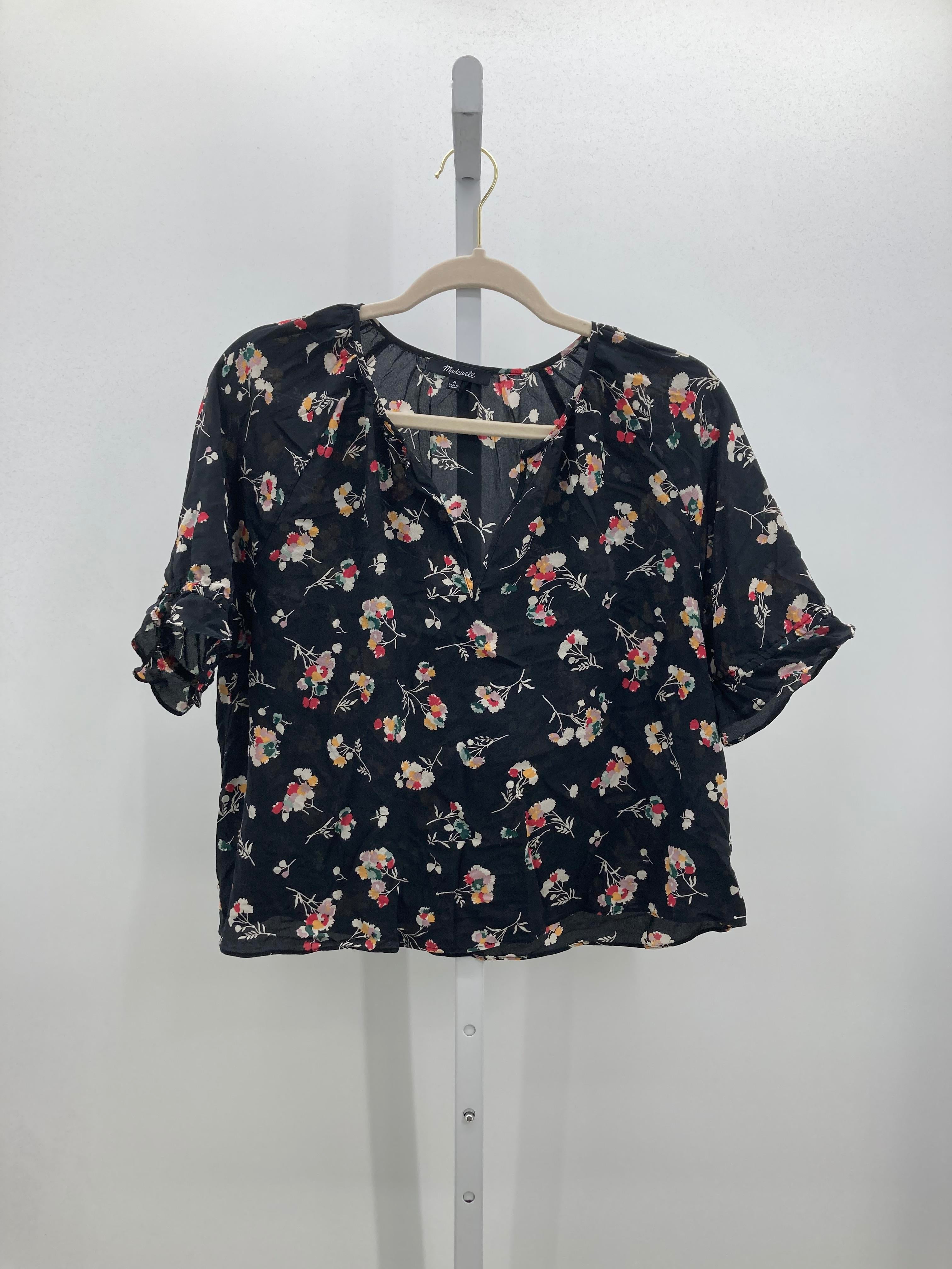 Madewell Size Medium Misses Short Sleeve Shirt