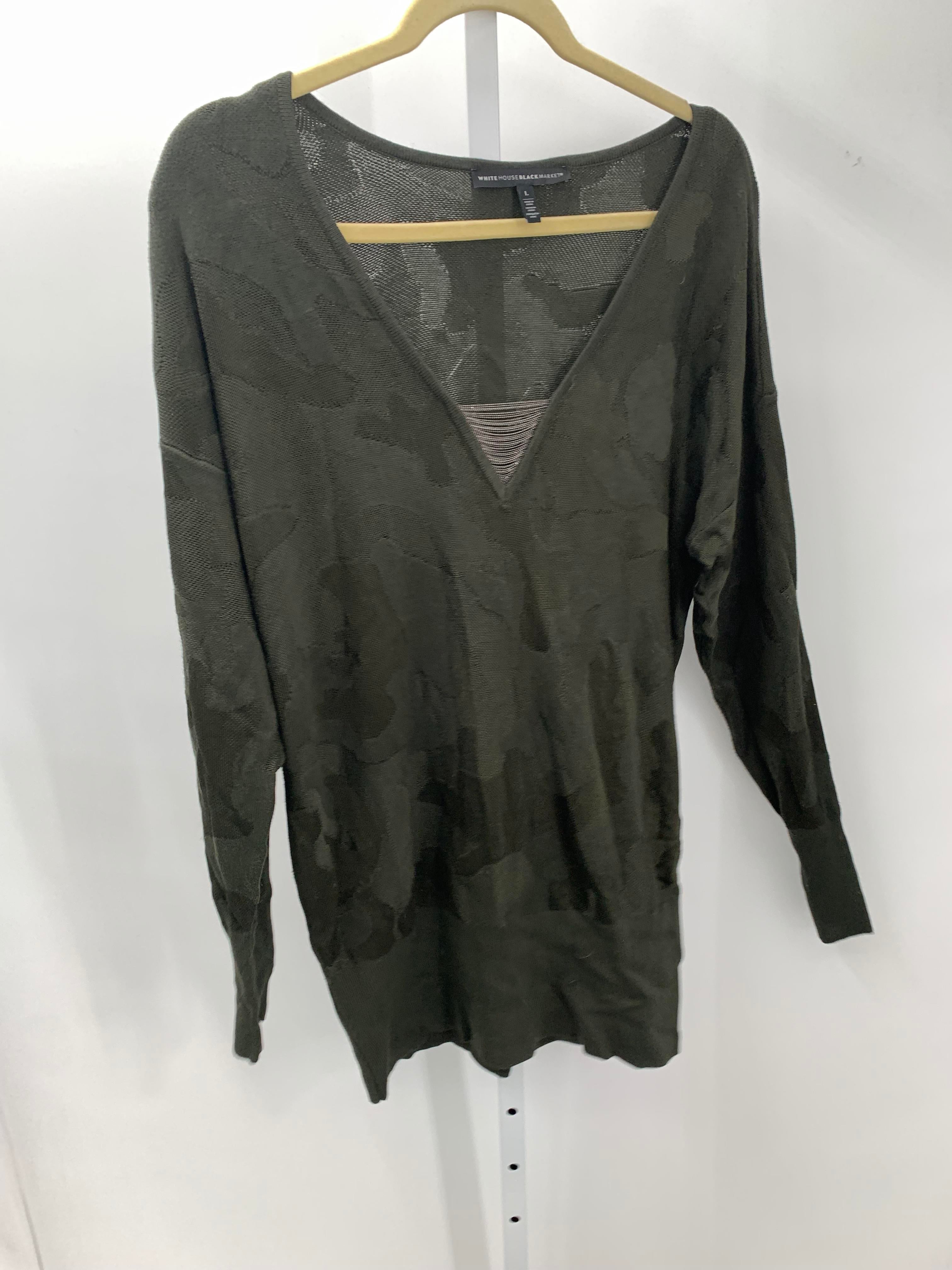White House Black Size Large Misses Long Slv Sweater