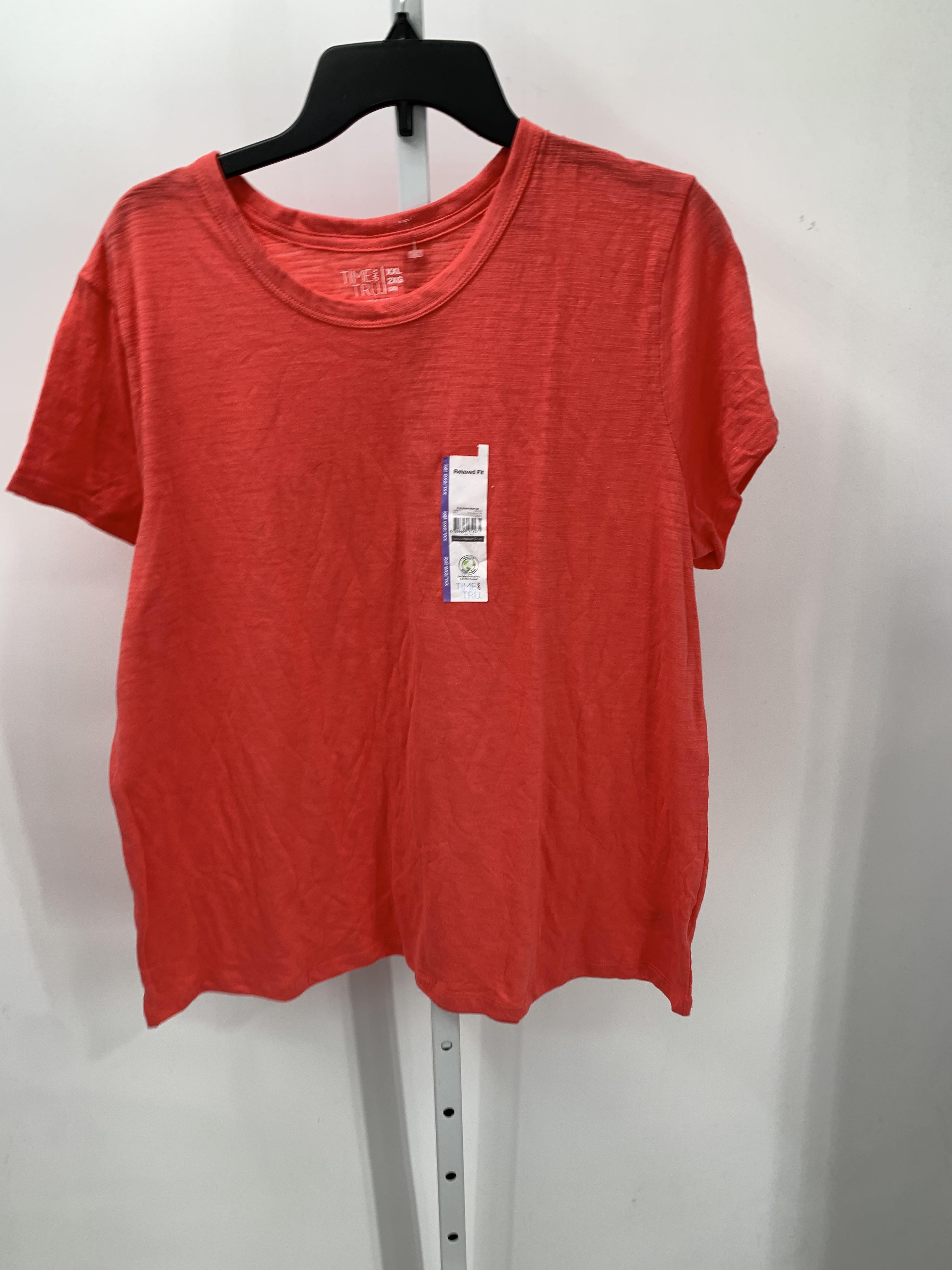 Time and Tru Size XXL Misses Short Sleeve Shirt
