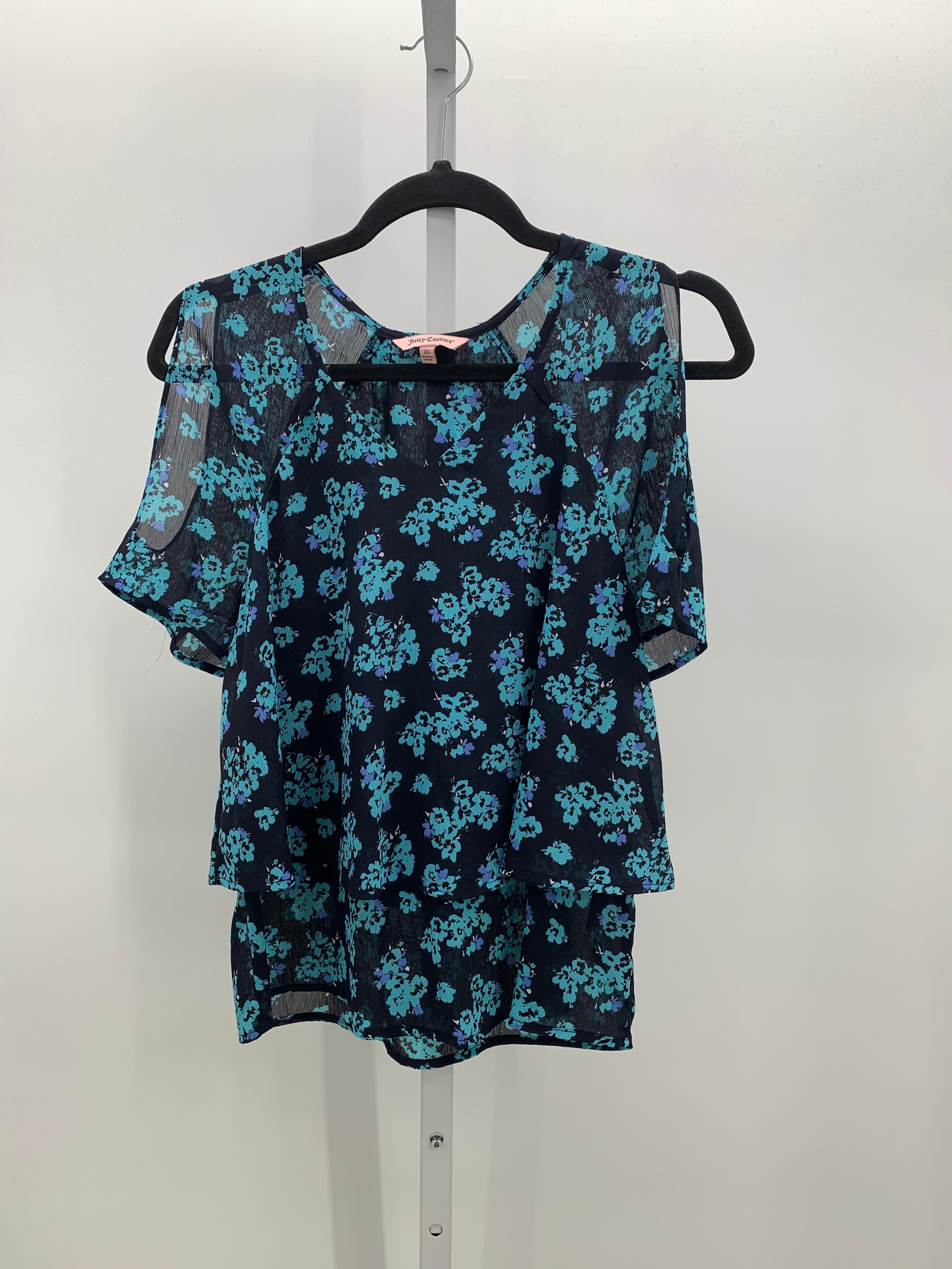 Juicy Couture Size X Small Misses Short Sleeve Shirt