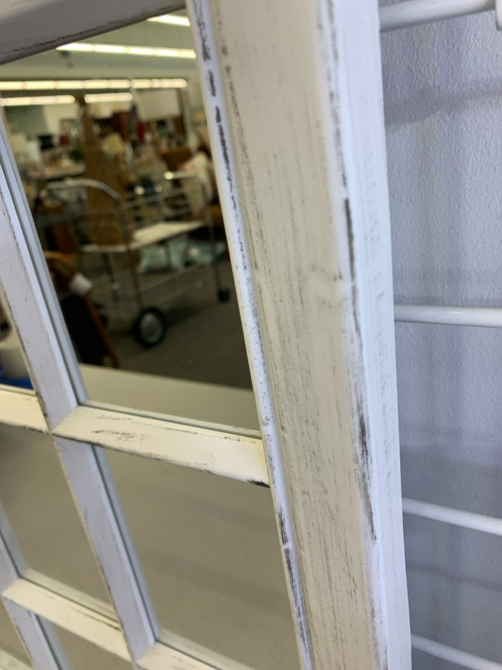 WINDOW PANE WALL MIRROR.