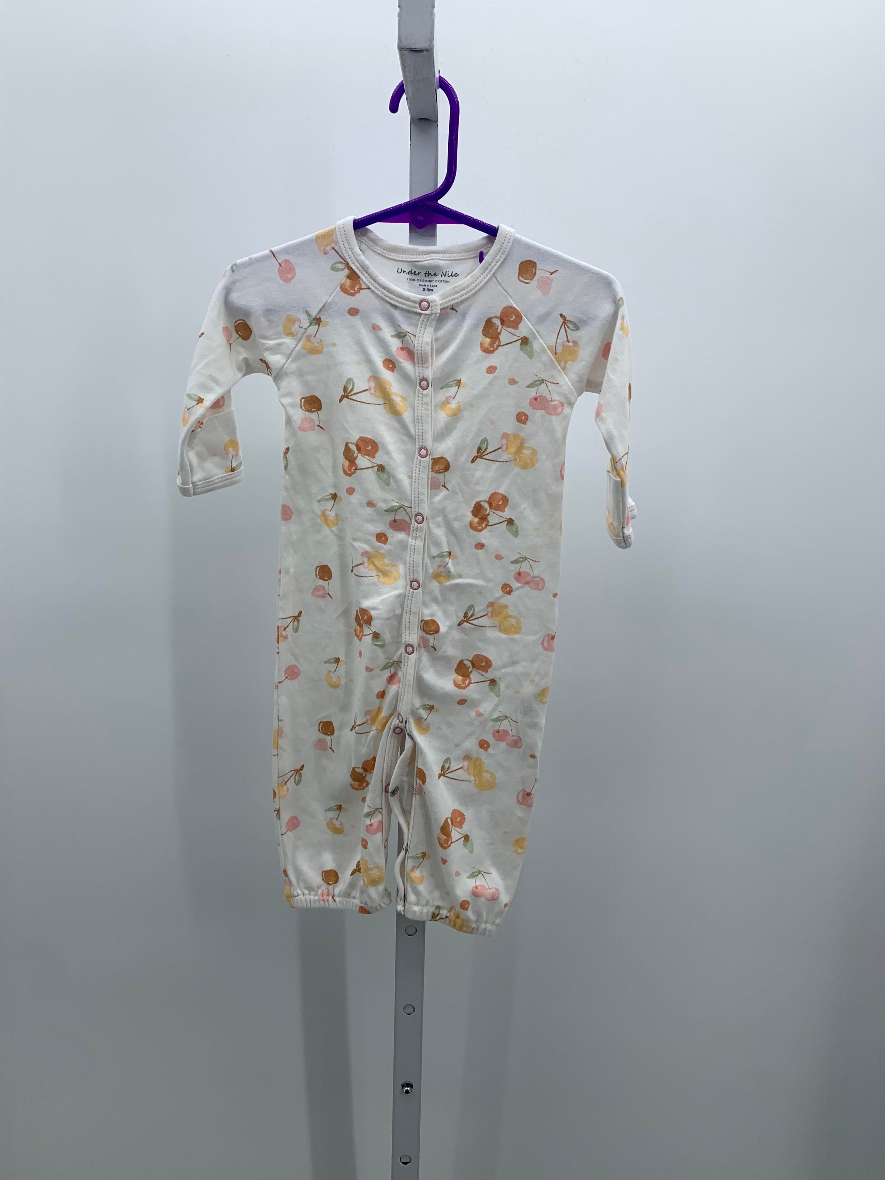 Under the Nile Size 0-3 months Girls Long Slv. Romper