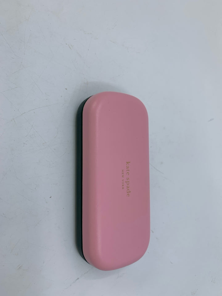 Kate Spade Pink/Green "So Happy To See You" Hardshell Glasses Case