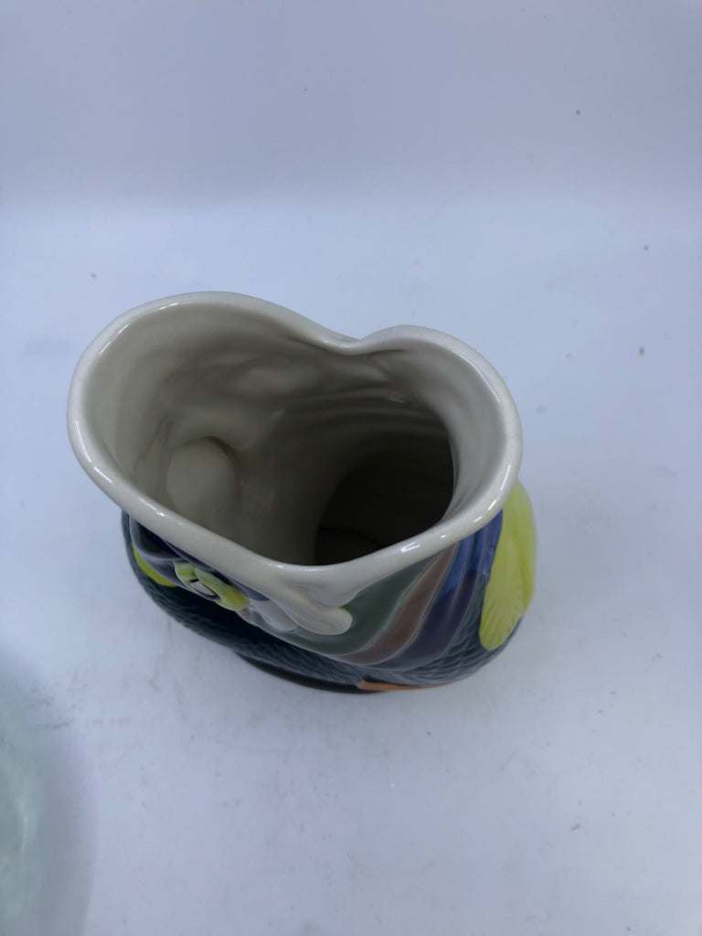 VTG KOI FISH CERAMIC VASE/ PITCHER- DARTMOUTH DEVON ENGLAND.
