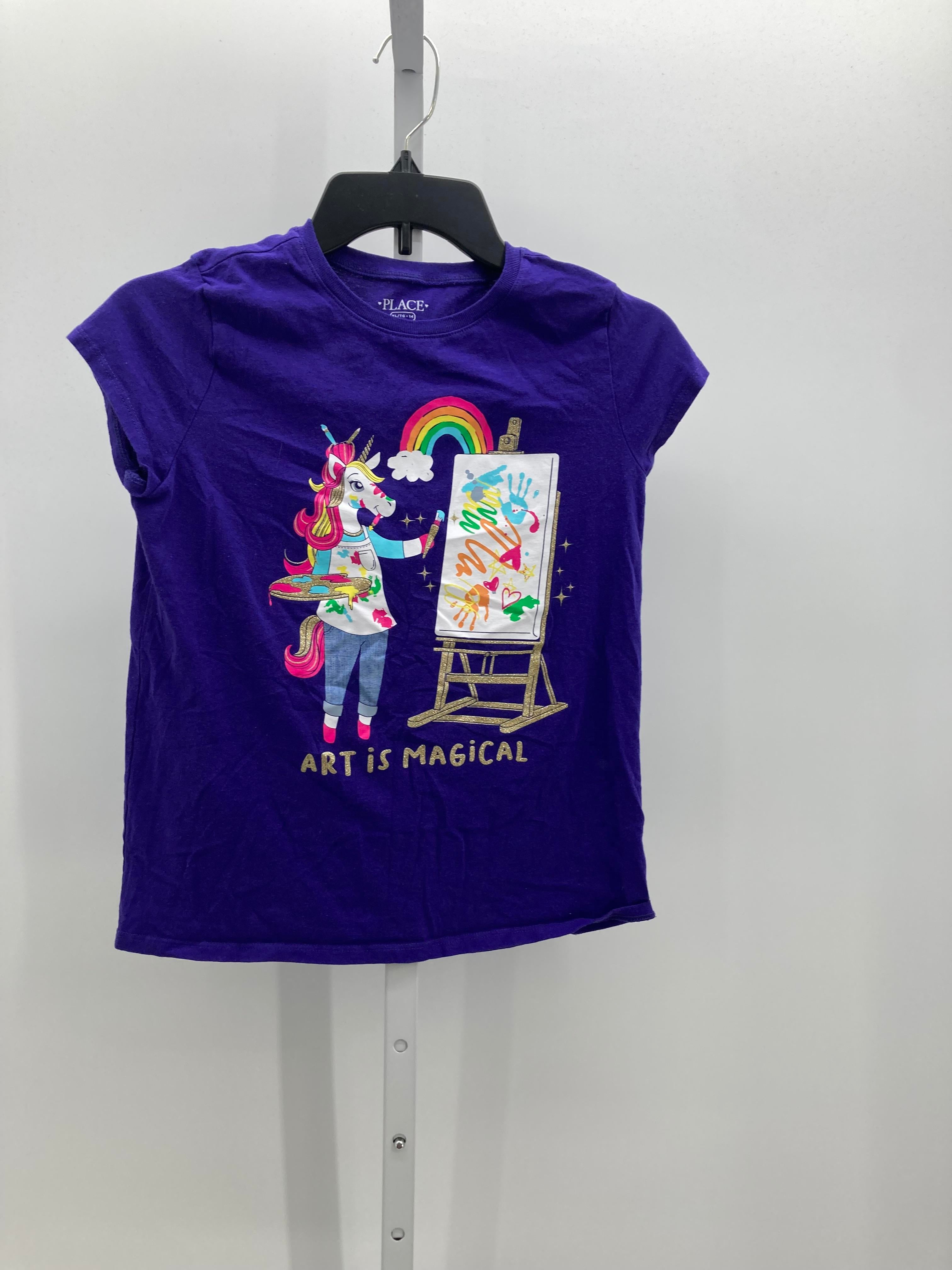 Children's Place Size 14 Girls Short Sleeve Shirt