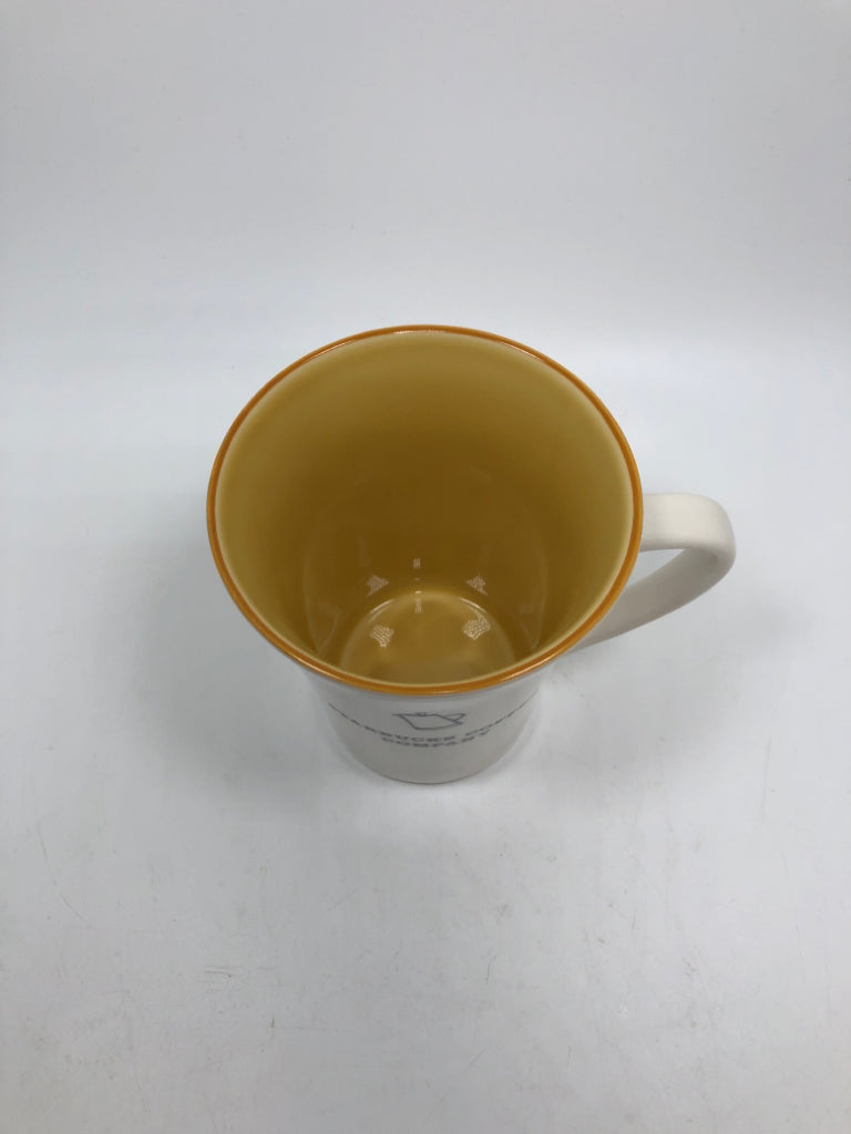 STARBUCKS COFFEE YELLOW COMPANY MUG.