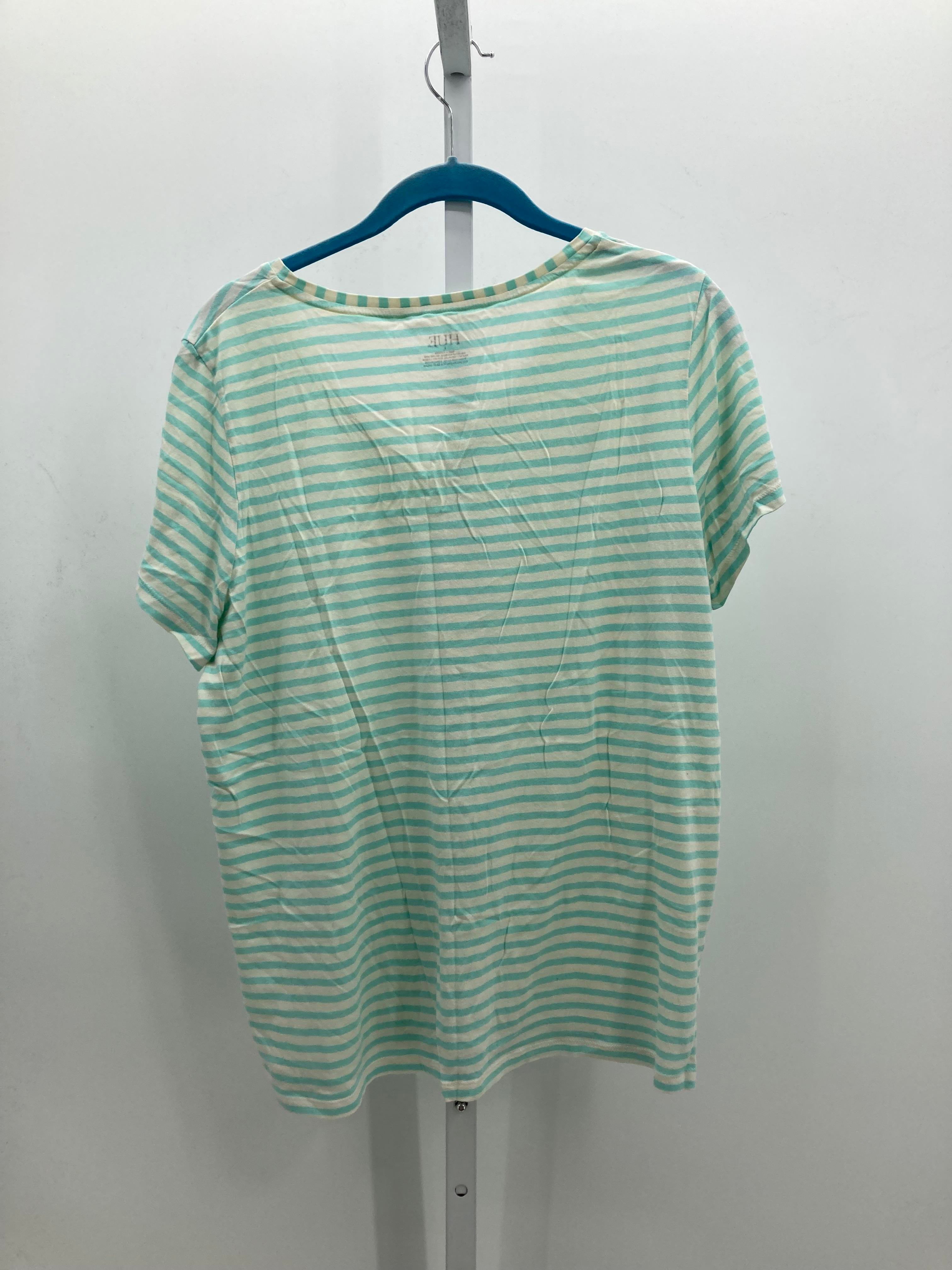 HUE Size Large Misses Short Sleeve Shirt