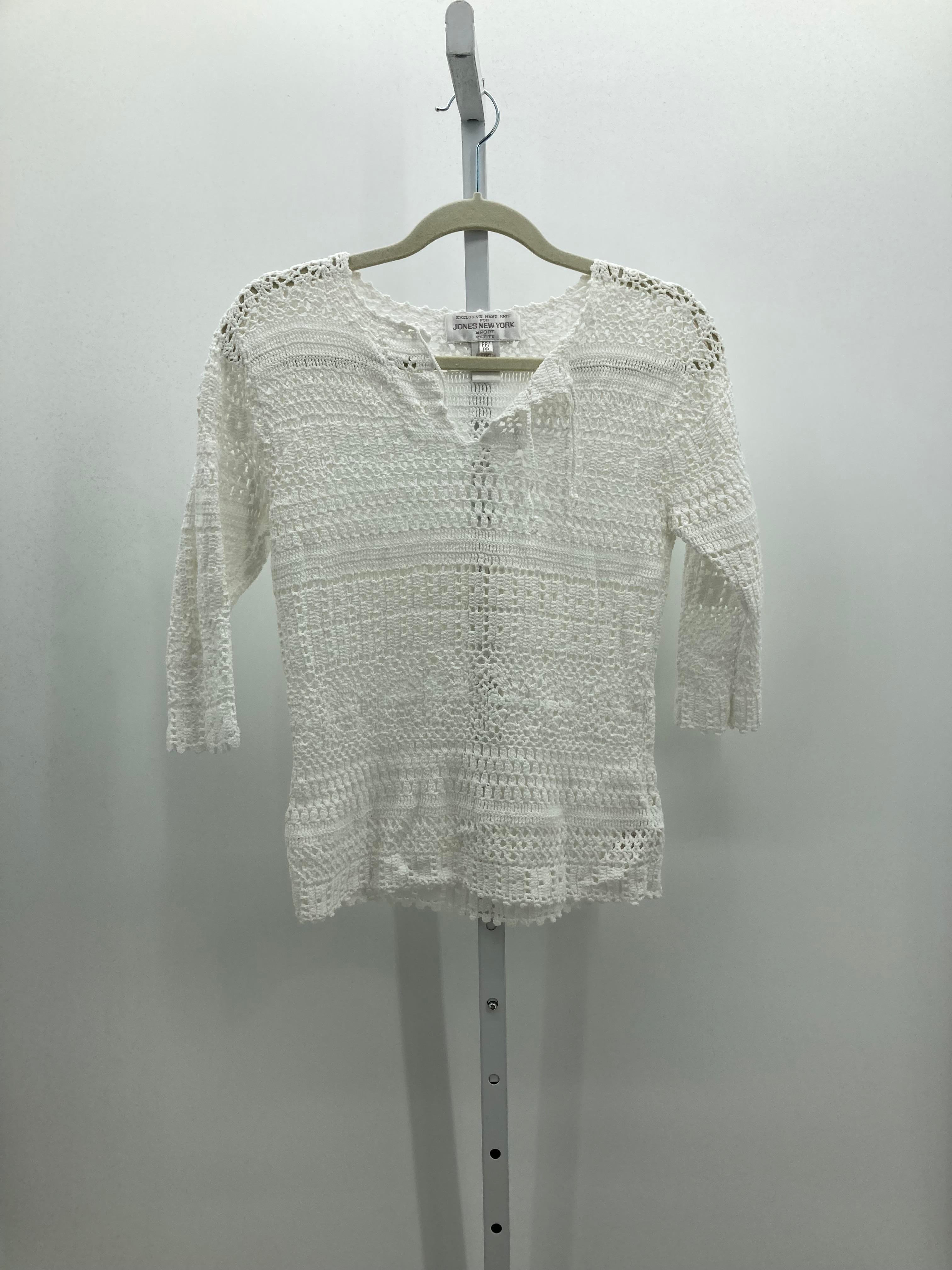 Jones New York Size X Small Petite Petite 3/4 Sleeve Sweater