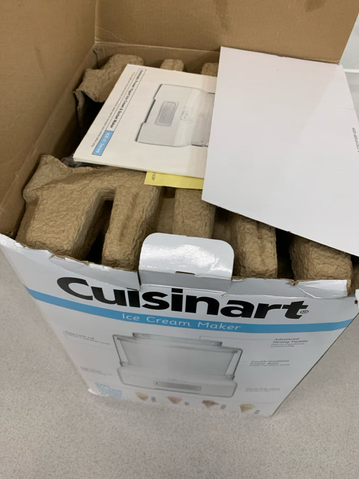 NIB ICE CREAM MAKER - CUISINART.