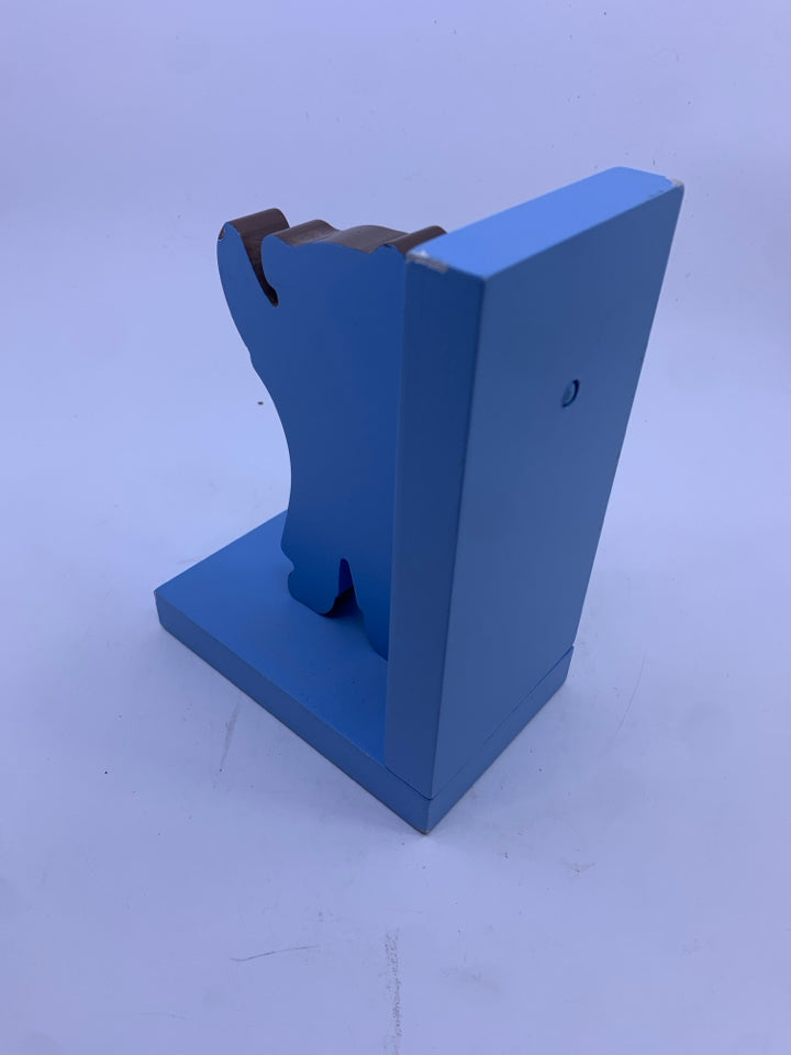 2PC BLUE TEDDY BEAR BOOKENDS- TATUTINA.