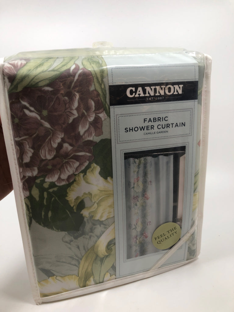NIP FLORAL FABRIC SHOWER CURTAIN-CANNON.