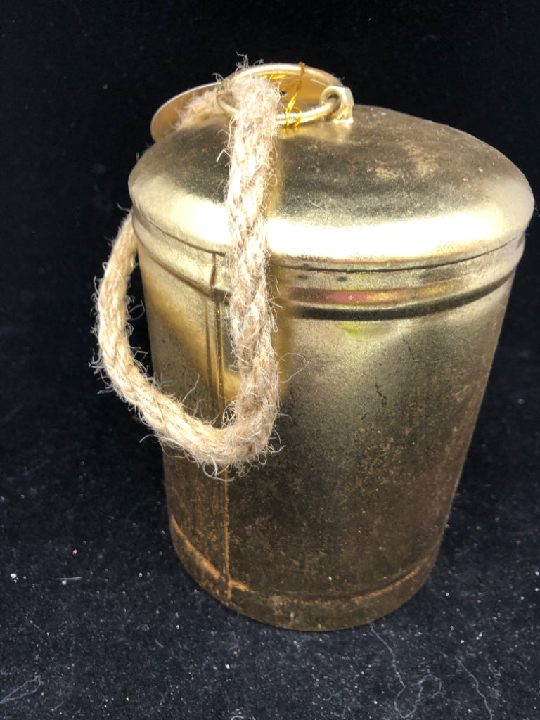 NWT LARGE GOLD DECORATIVE BELL.