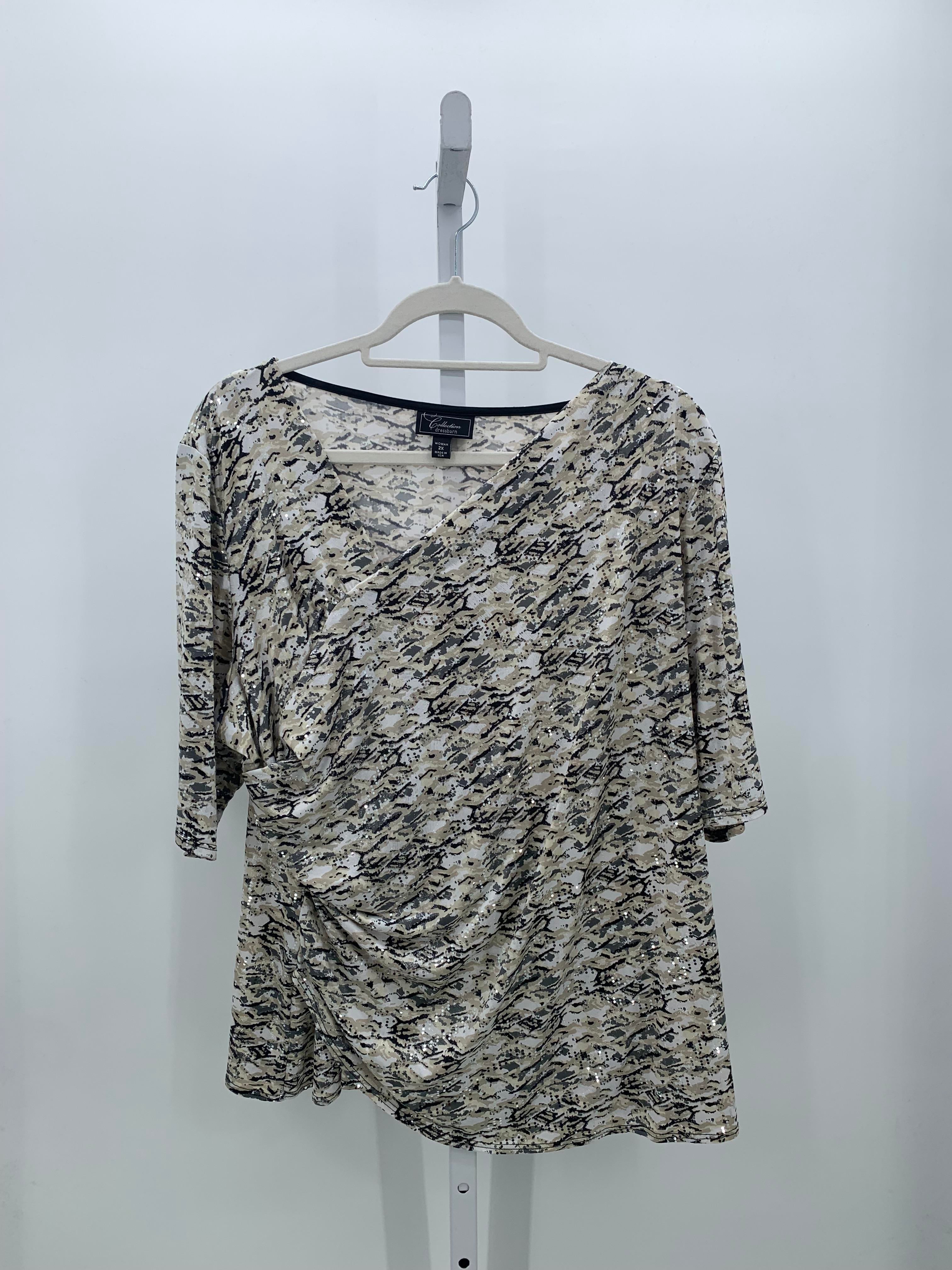 Dress Barn Size 2X Womens Short Sleeve Shirt