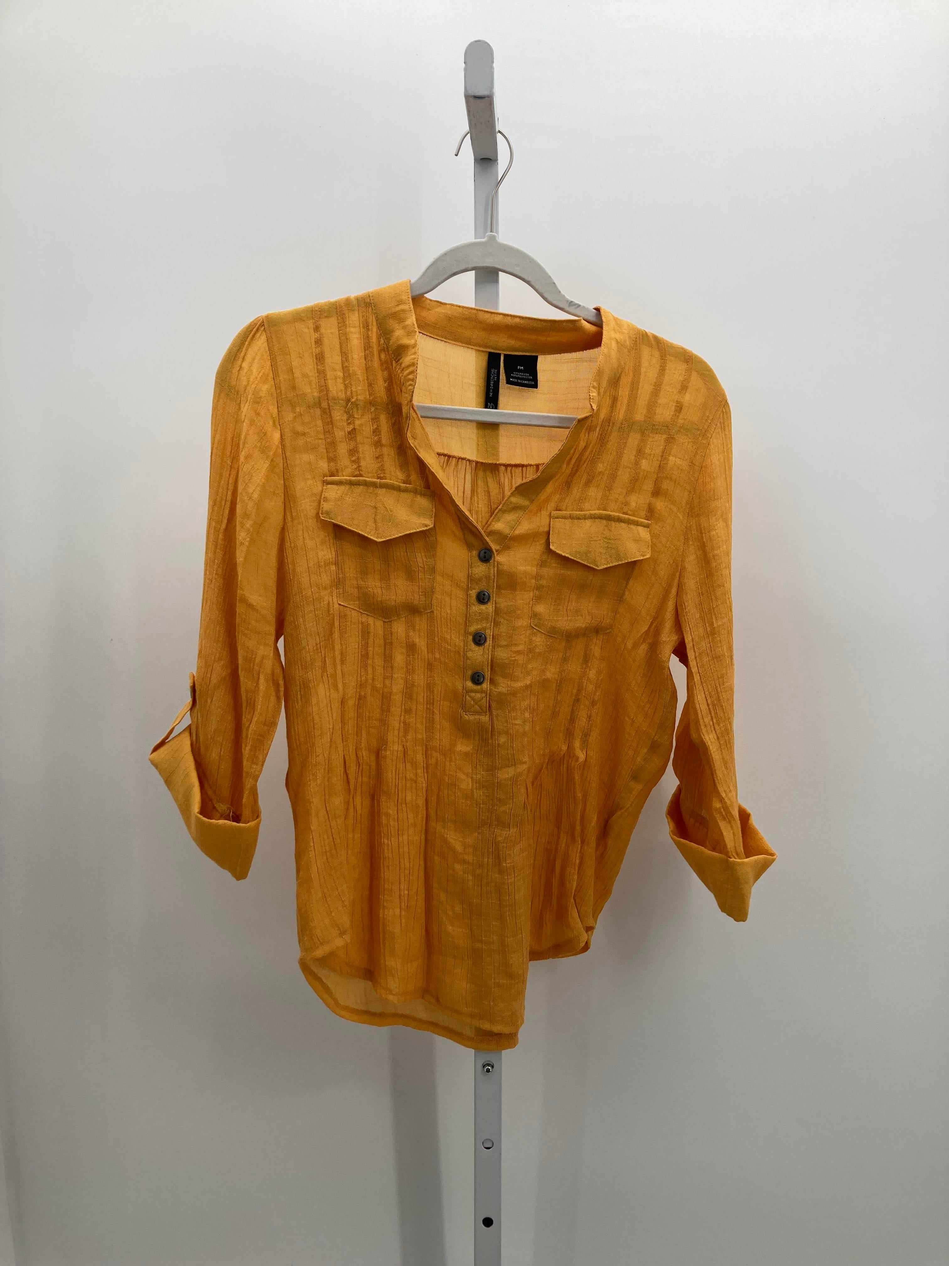 New Direction Size Medium Petite Petite 3/4 Sleeve Shirt