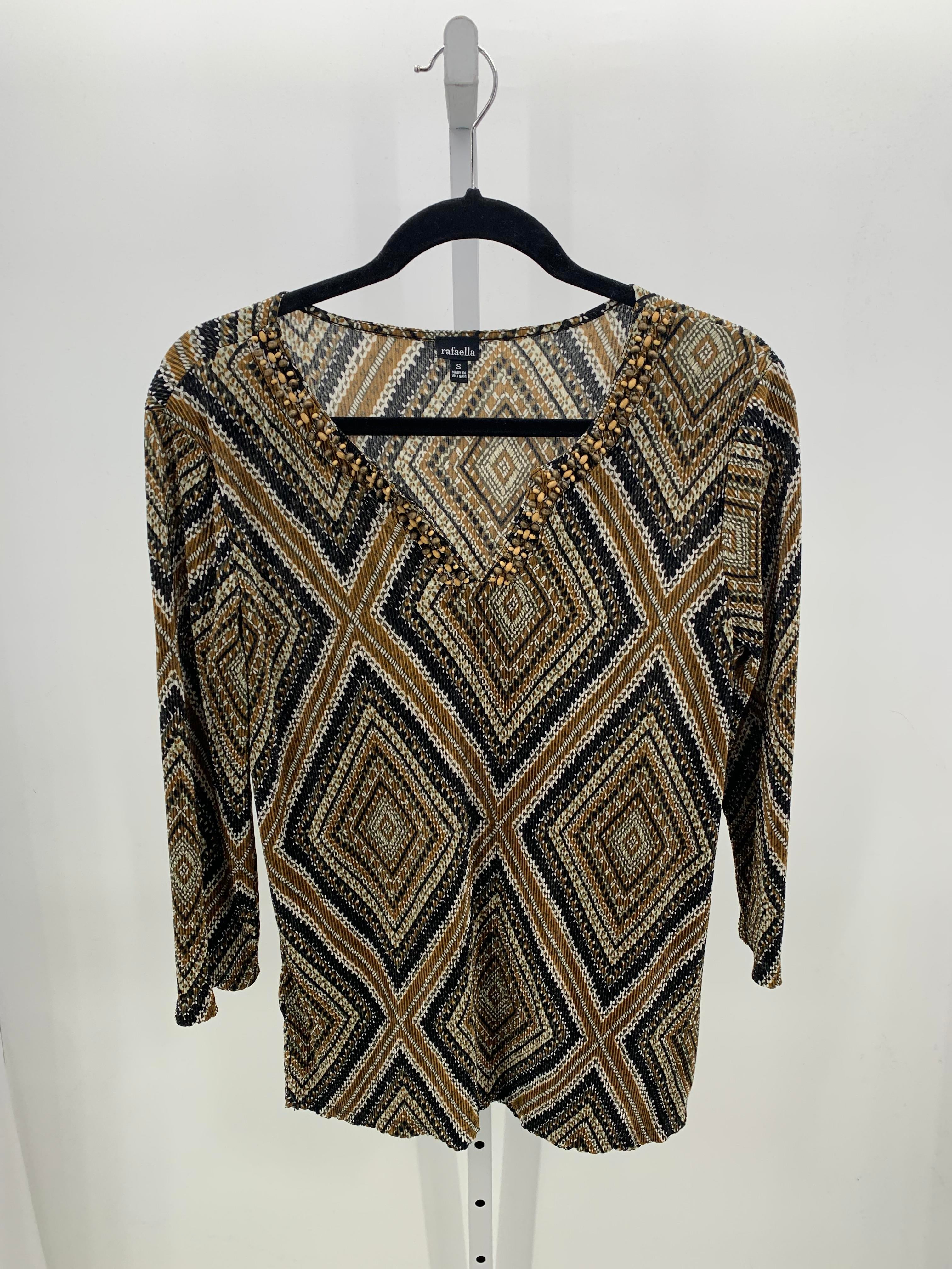 Rafaella Size Small Misses 3/4 Sleeve Shirt