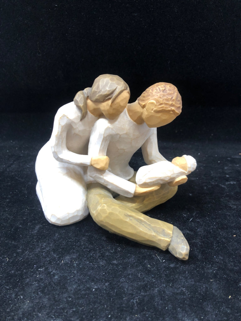NEW LIFE COUPLE LOOKING AT BABY WILLOW TREE.
