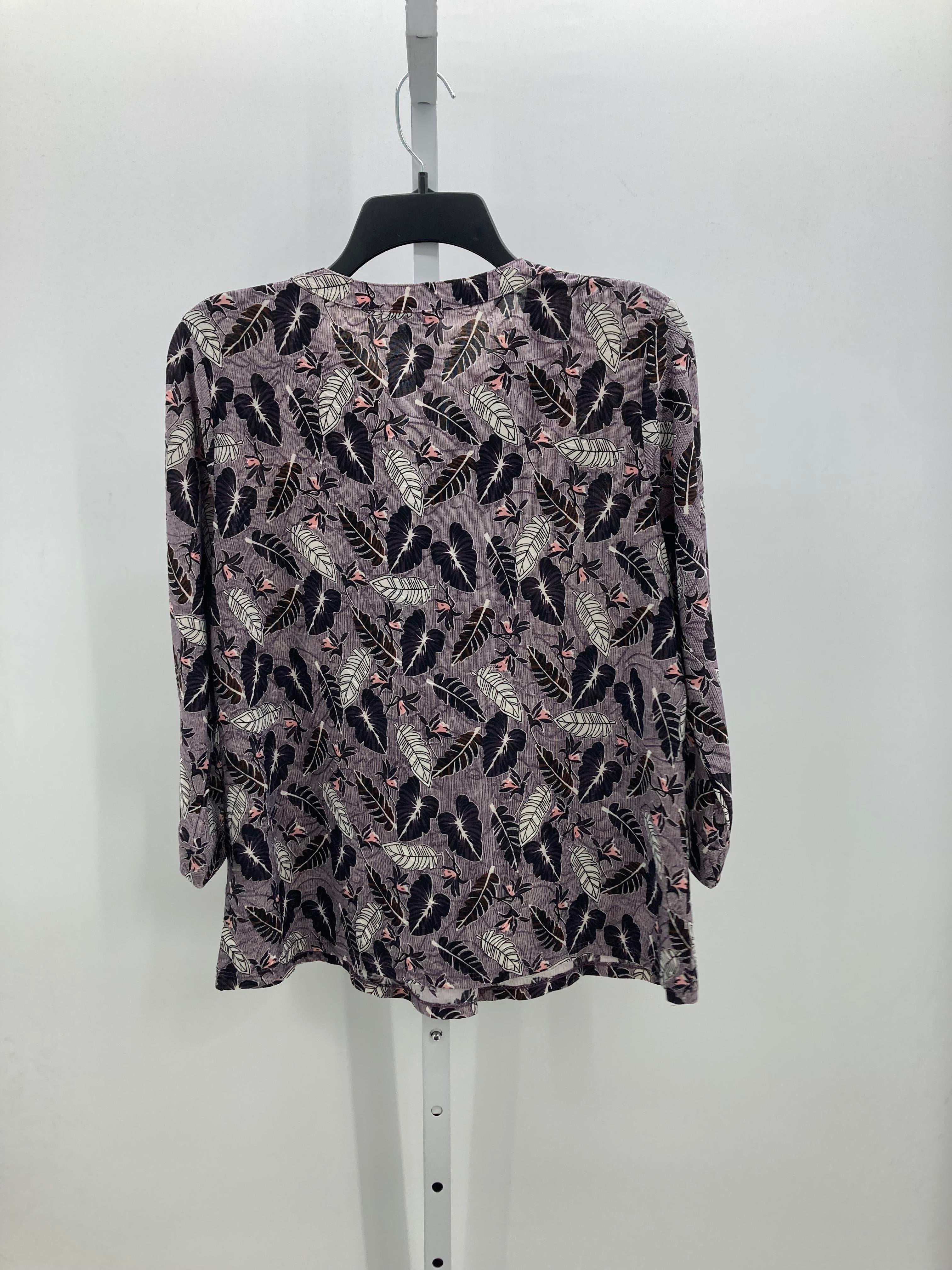 Notations Size Large Misses 3/4 Sleeve Shirt