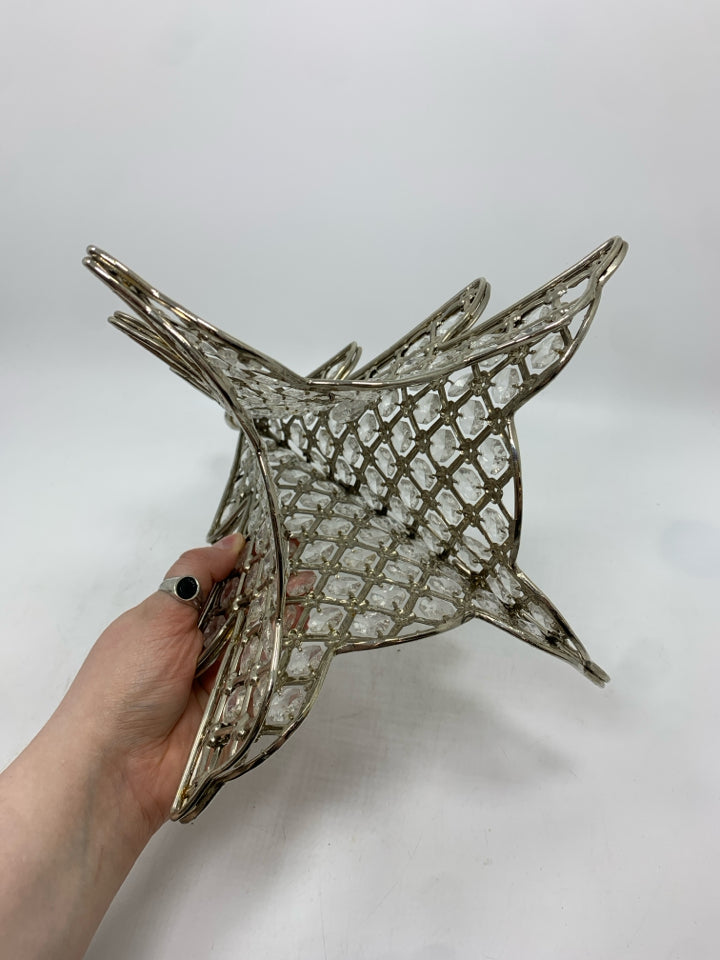 MED JEWELED WINTER TREE W/SILVER BASE.