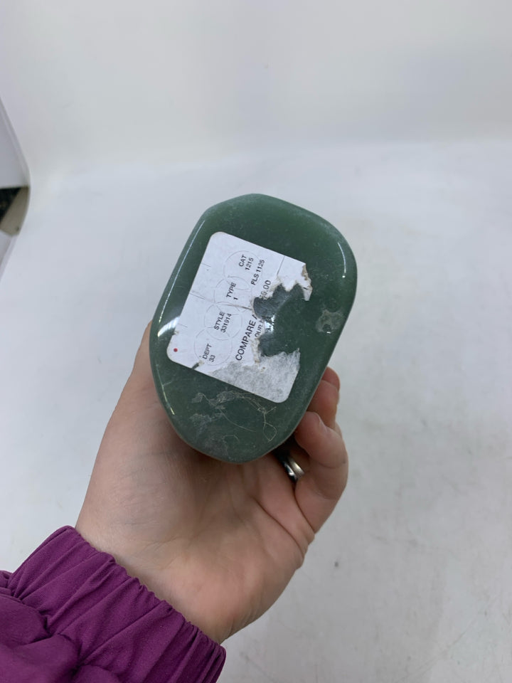 DARK GREEN STONE OF WEALTH.