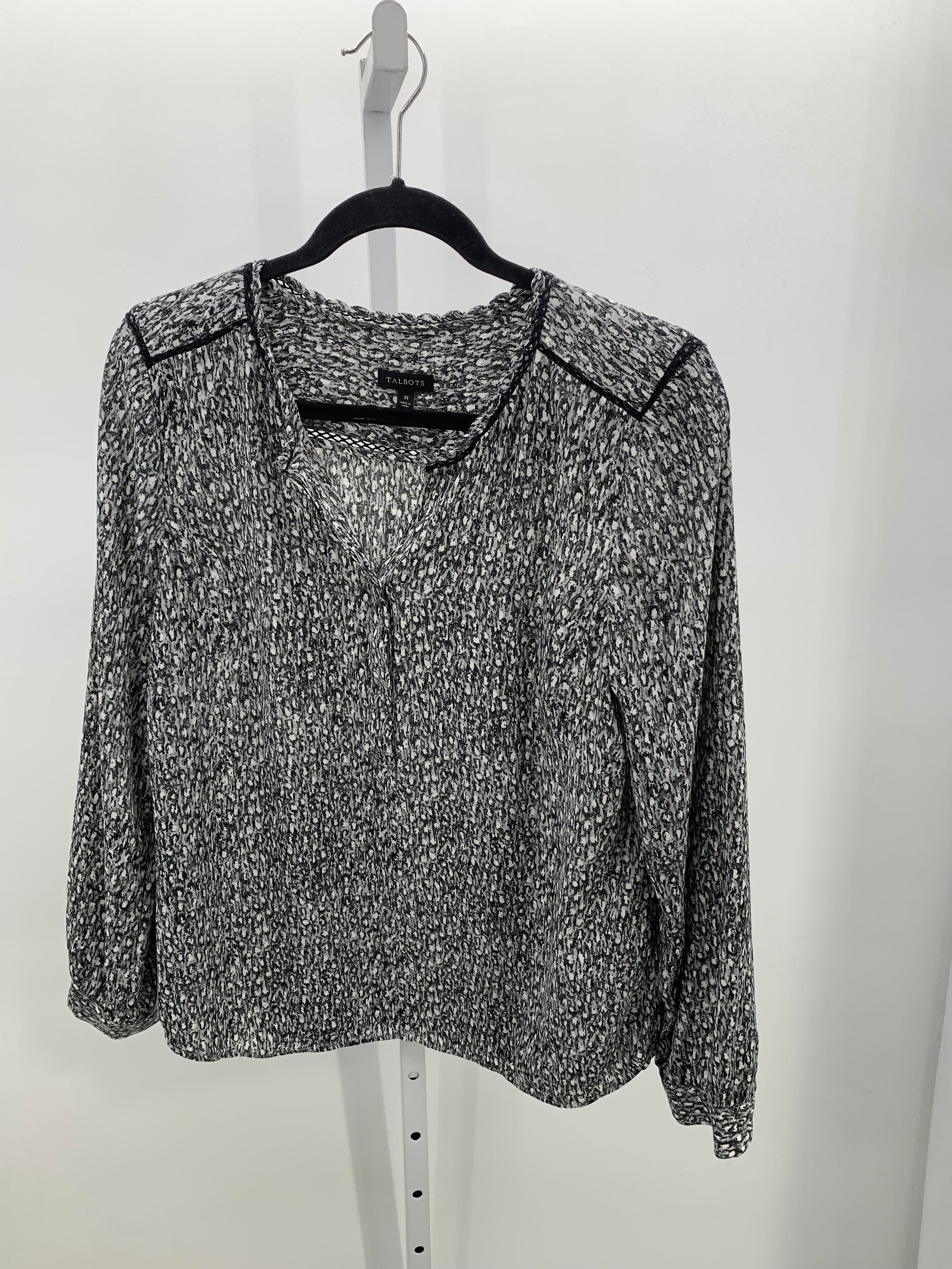Talbots Size Medium Misses Long Sleeve Shirt
