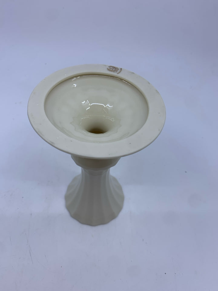 2 LENOX TAPER CANDLE HOLDERS.