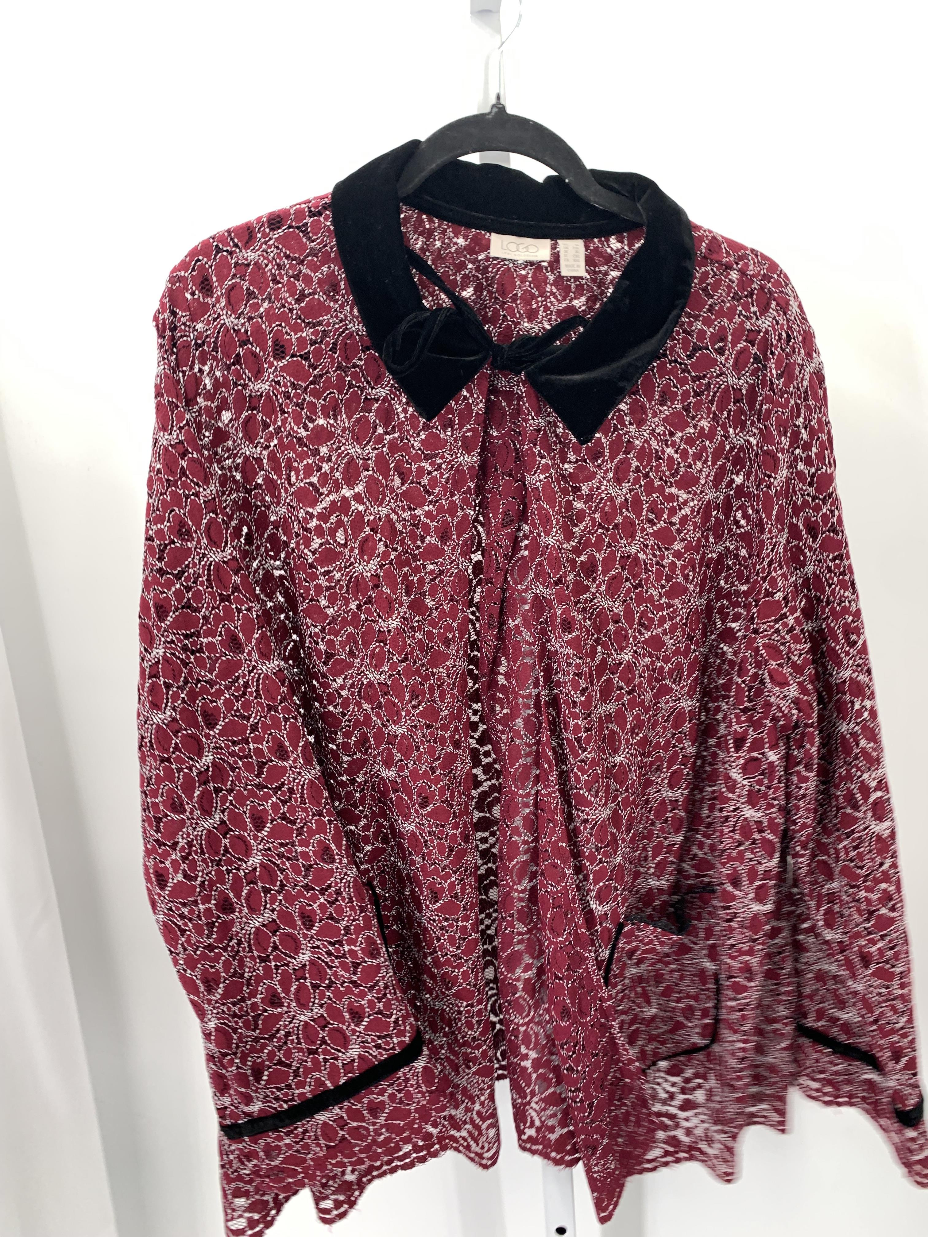 LOGO Size 1X Womens Long Sleeve Shirt