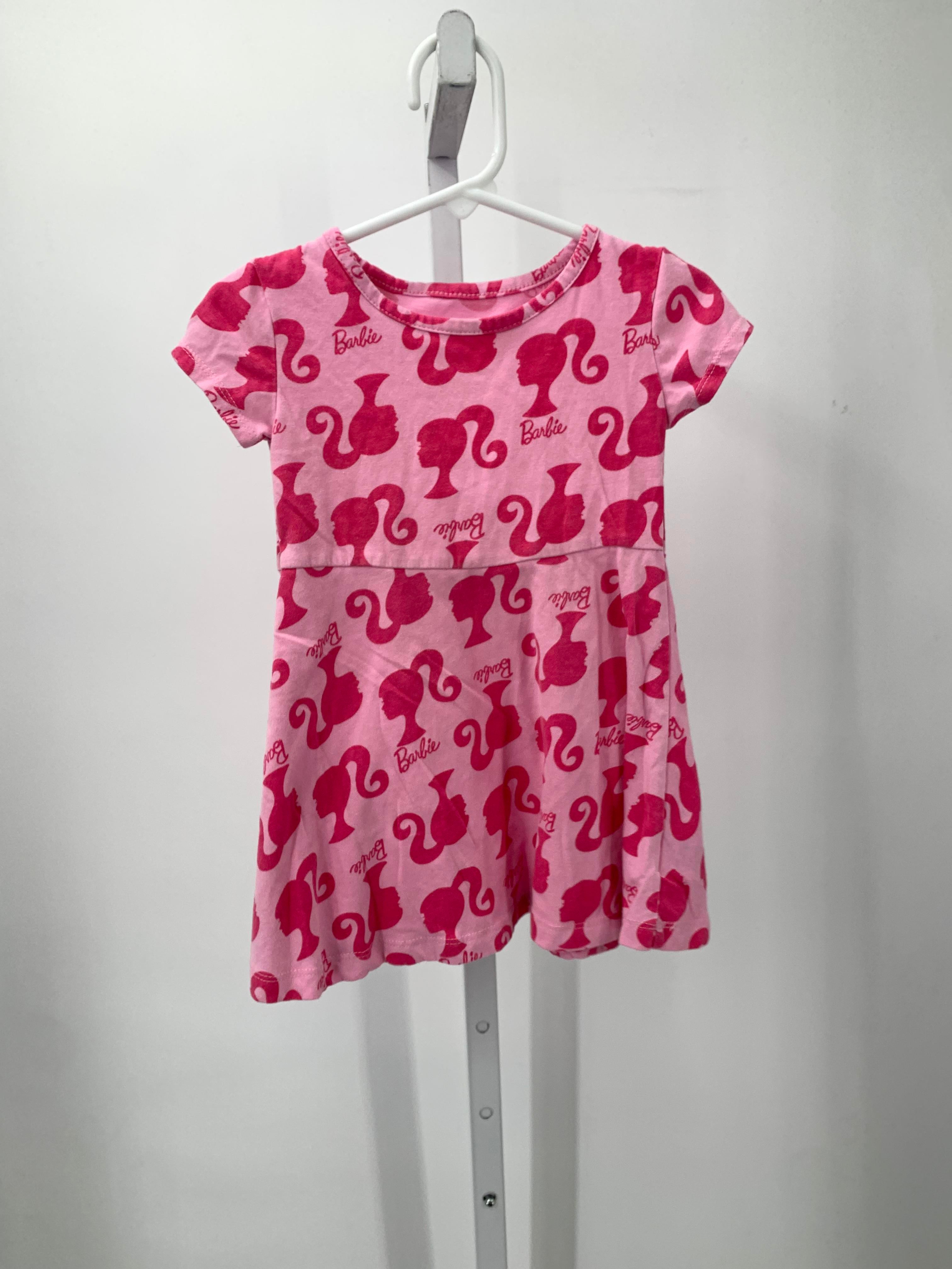 Barbie Size 2T Girls Short Sleeve Dress