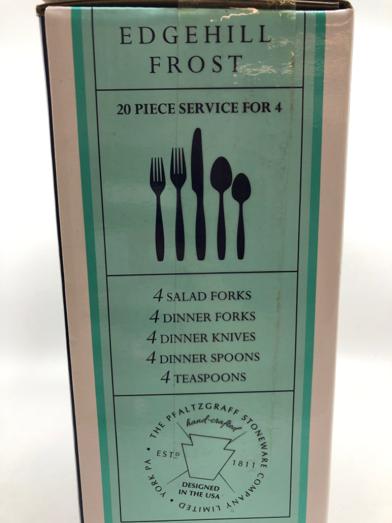 NIB PFALTZGRAFF 20PC CUTLERY SET.