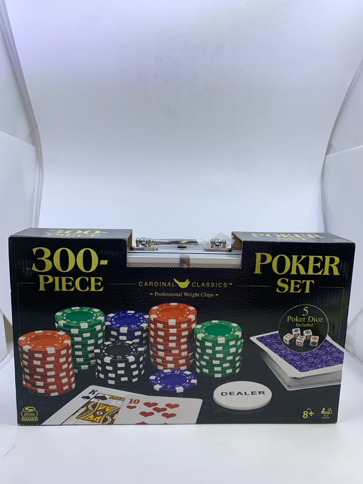 NIB POKER SET 300PC CARDINAL CLASSICS.