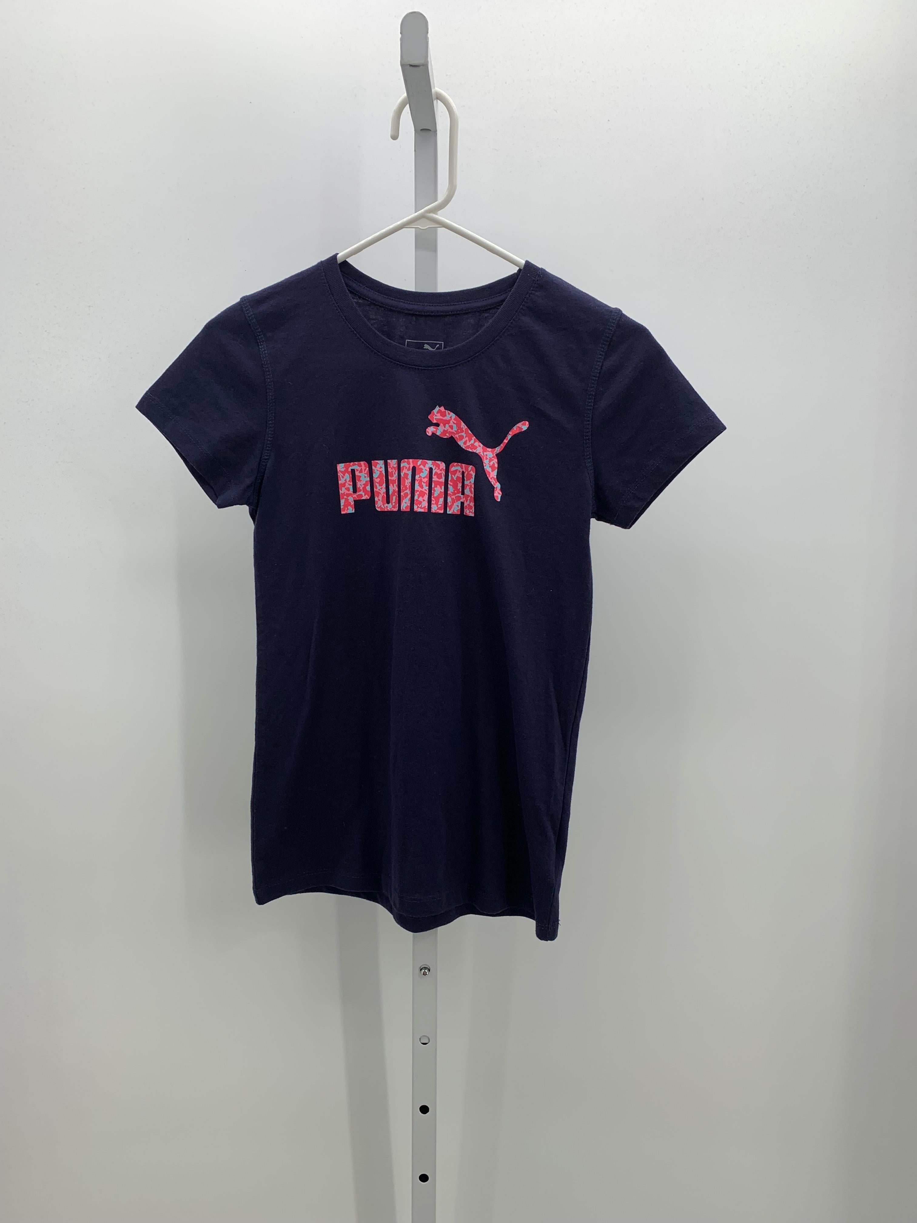 Puma Size 16 Girls Short Sleeve Shirt
