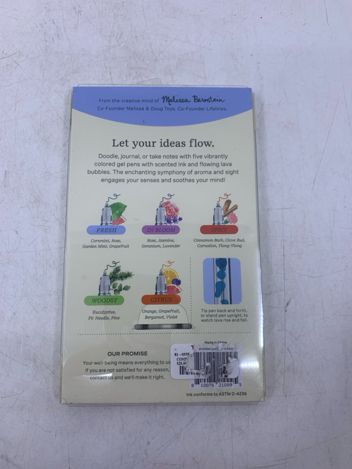 LINELINES SCENTED LAVA PENS.