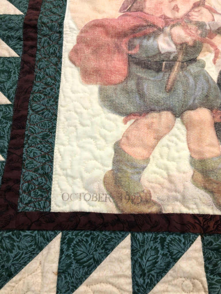 "PUMPKIN BOY" QUILTED PANEL.