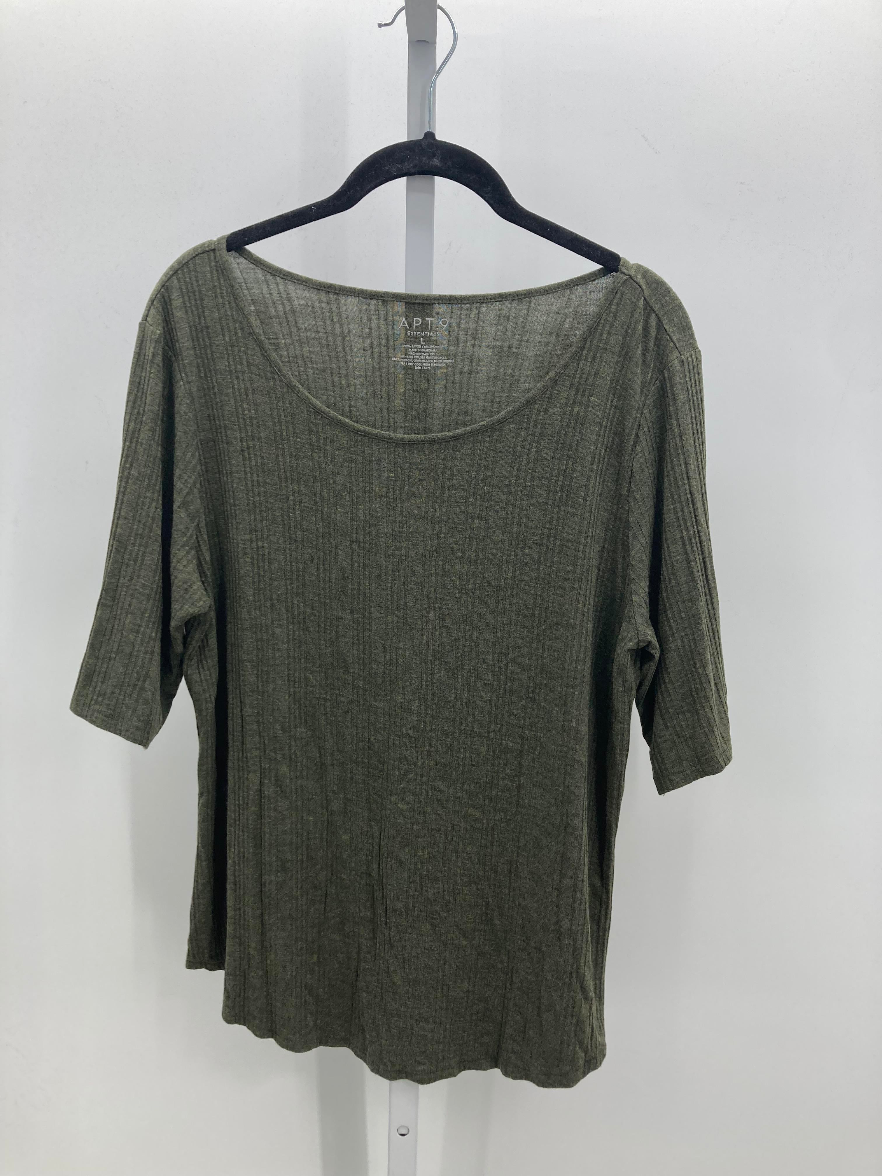 Apt. 9 Size Large Misses Short Sleeve Shirt