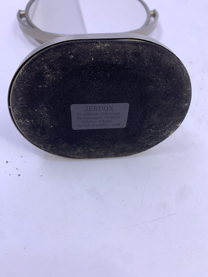 SILVER METAL COUNTER MIRROR.
