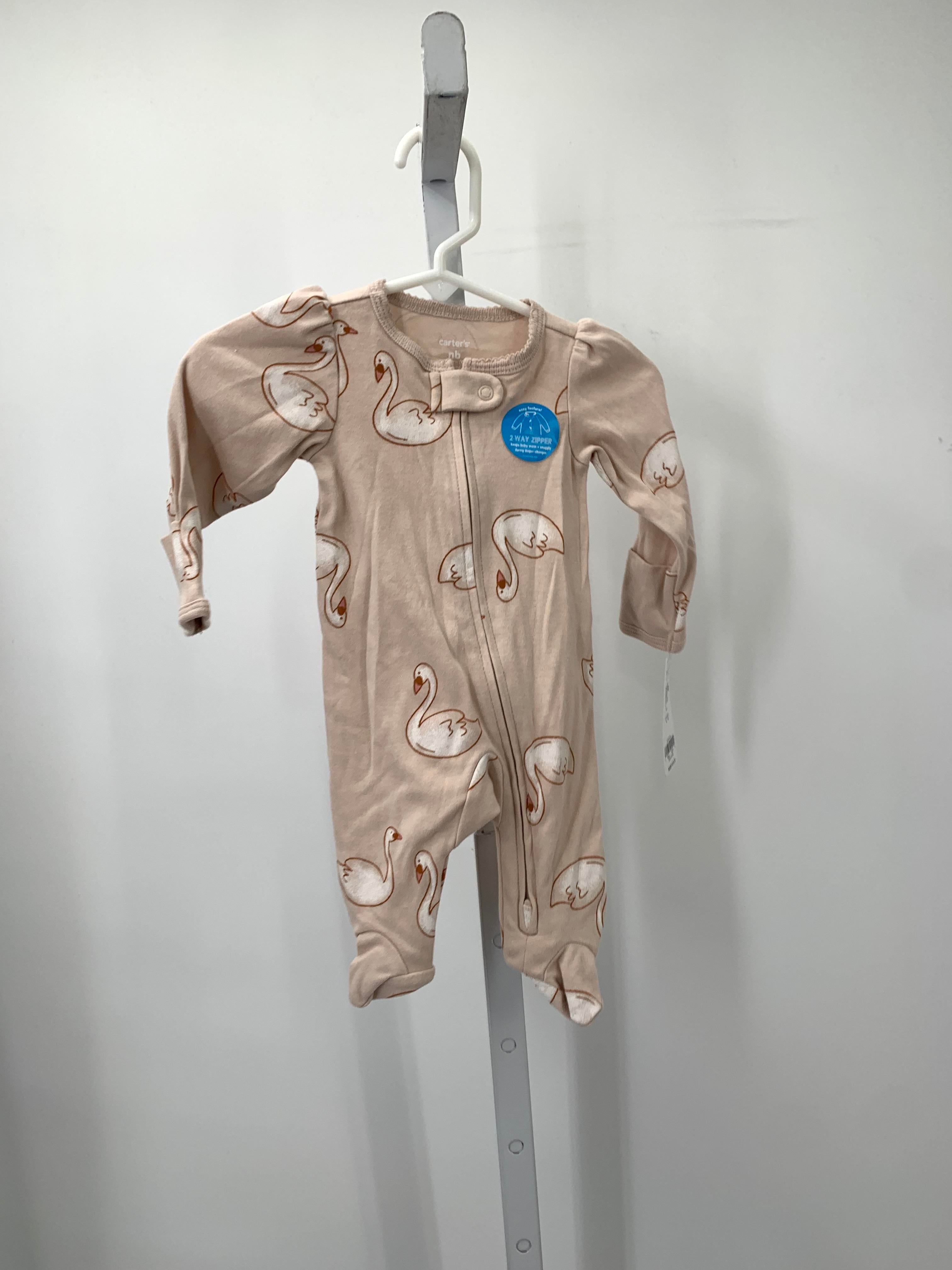 Carters Size Newborn Girls Long Slv. Romper