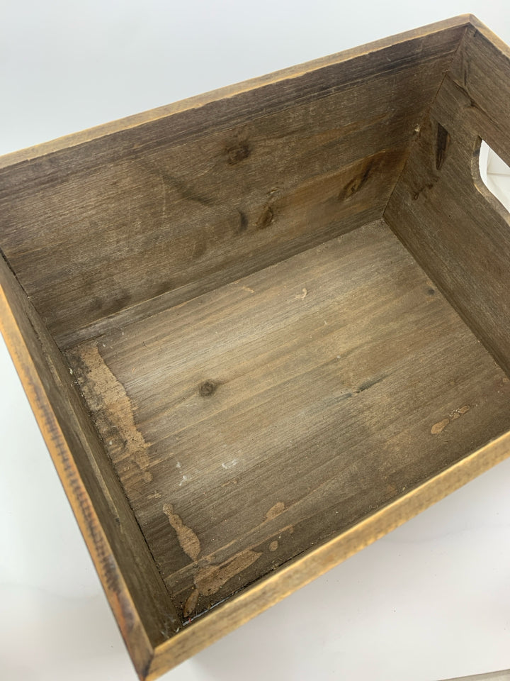 CENTURY FARM WOOD APPLE CRATE.