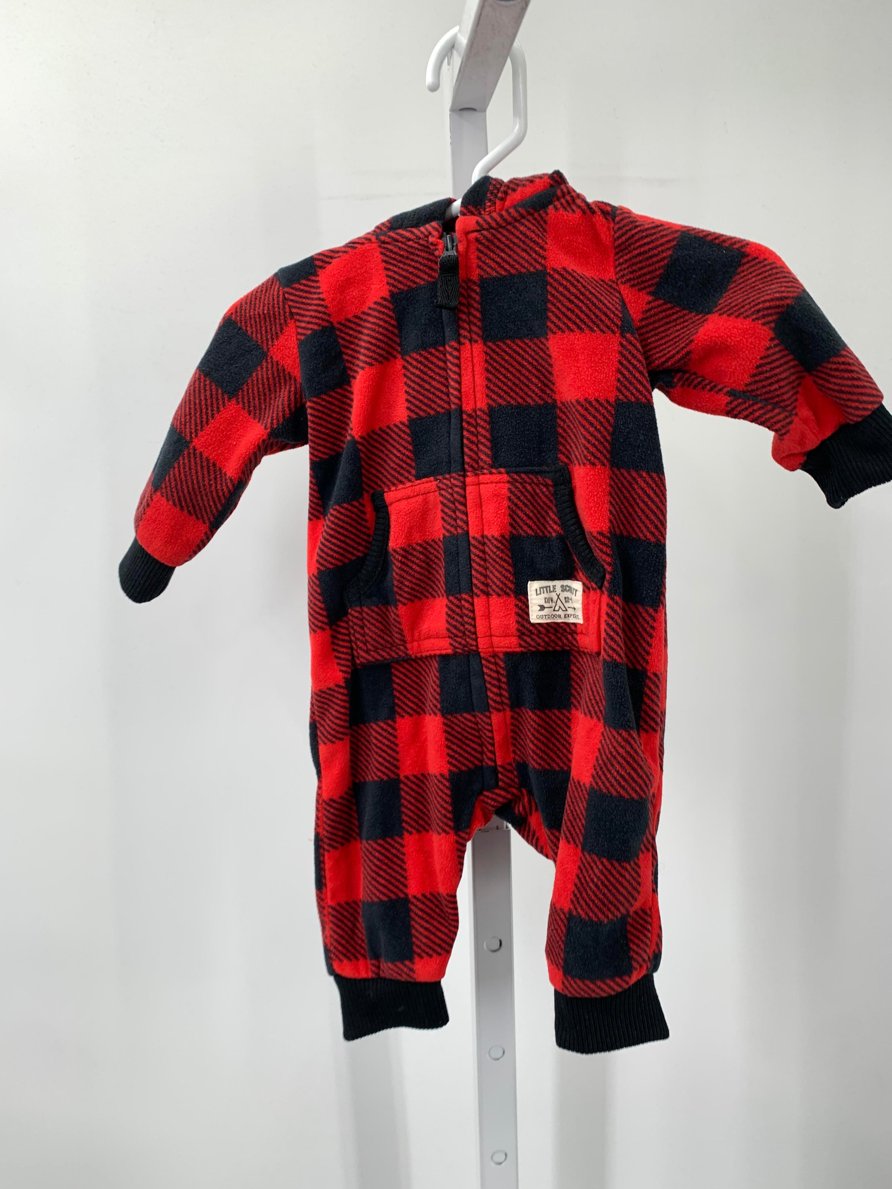 BLACK PLAID HOODED FLEECE