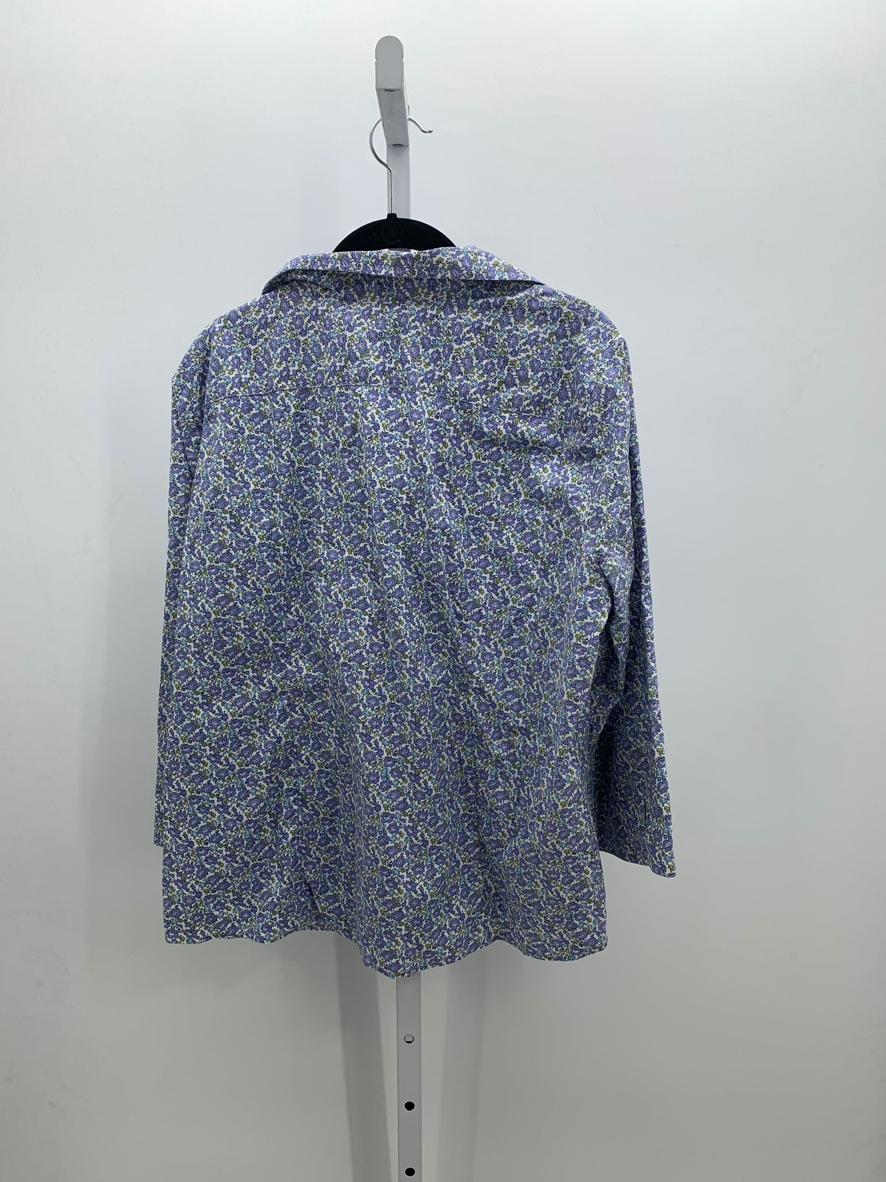 Lands End Size 18 Petite Petite 3/4 Sleeve Shirt