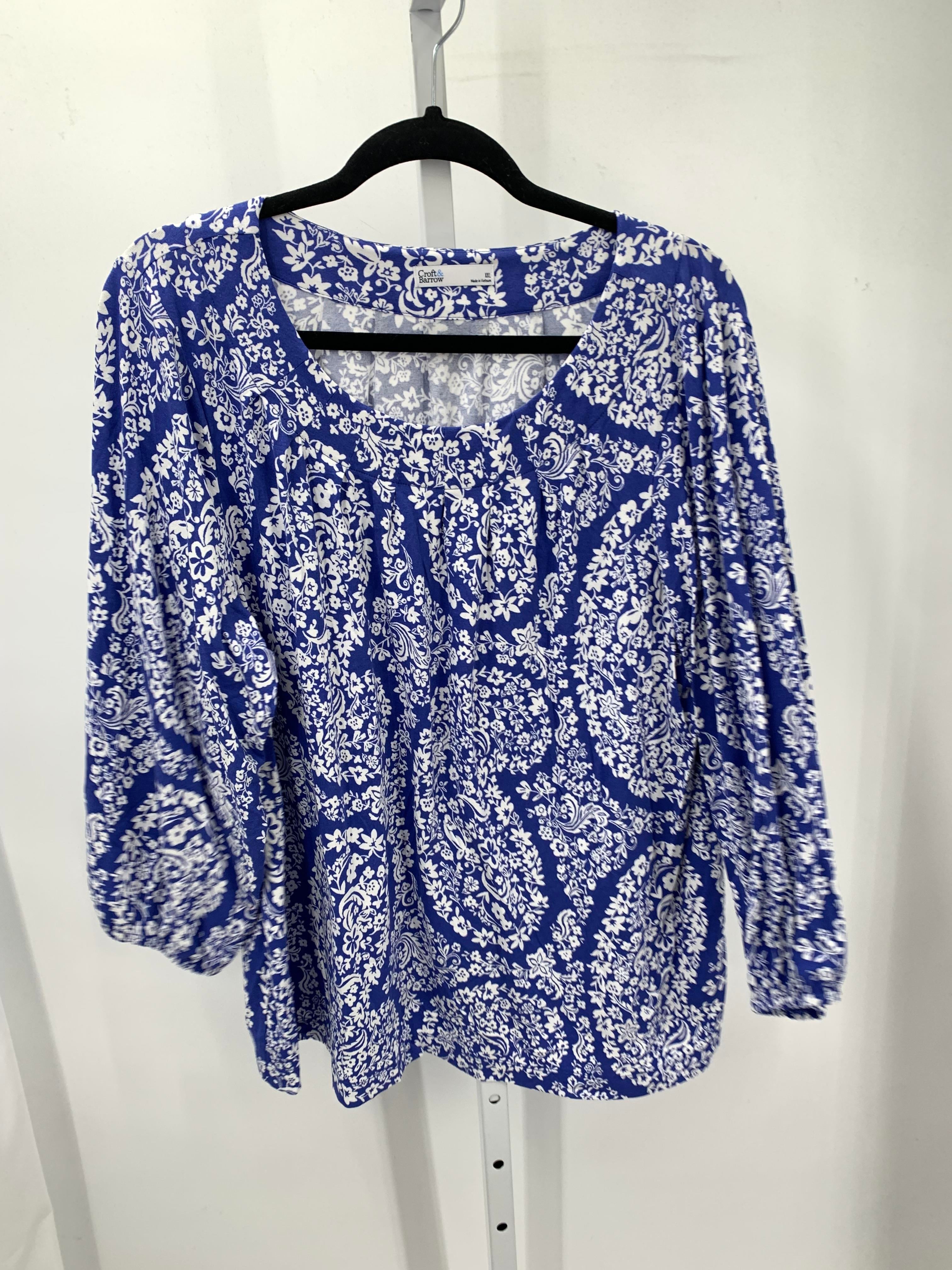 Croft & Barrow Size XXL Misses 3/4 Sleeve Shirt