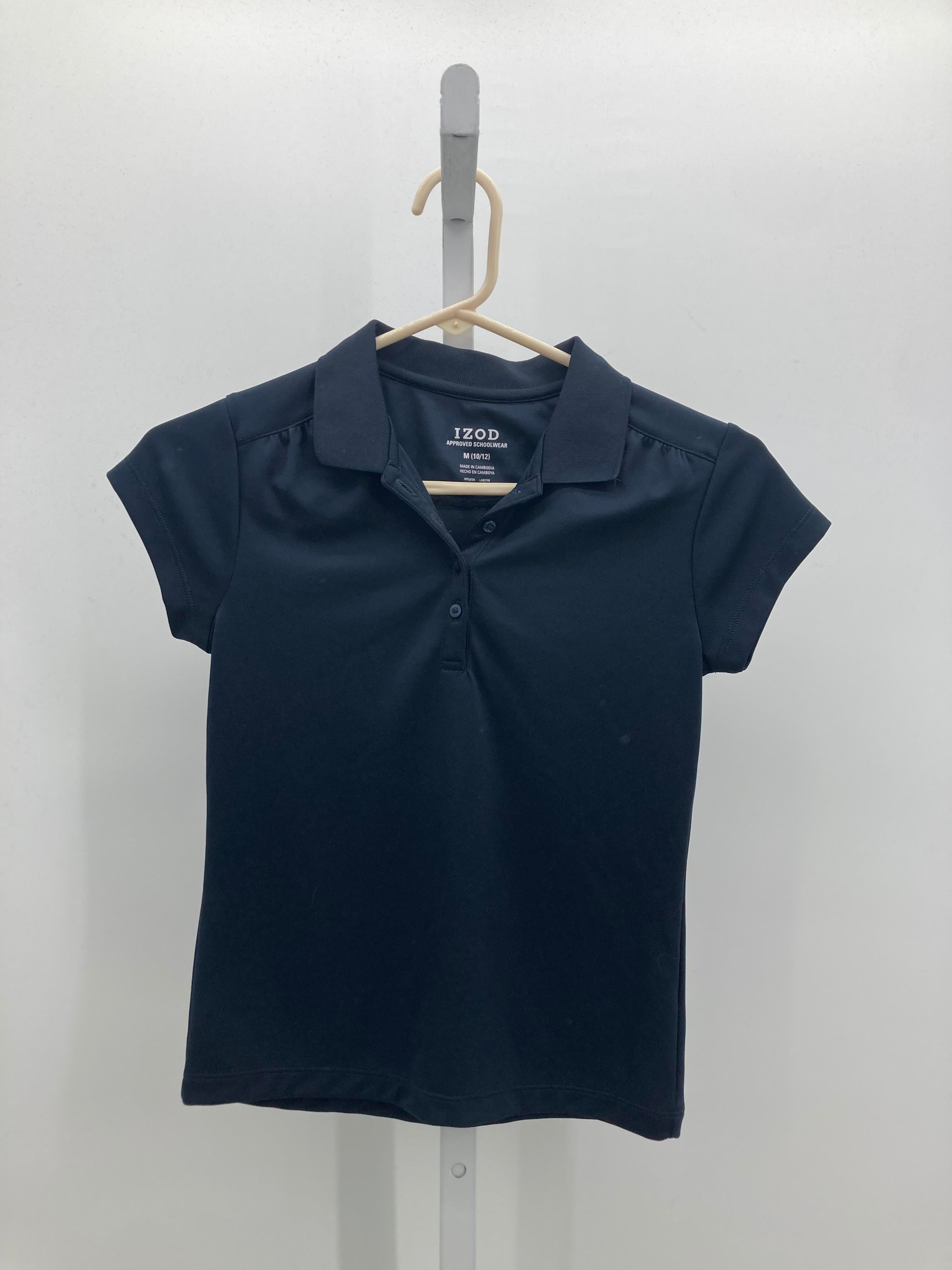 Izod Size 10-12 Girls Short Sleeve Shirt