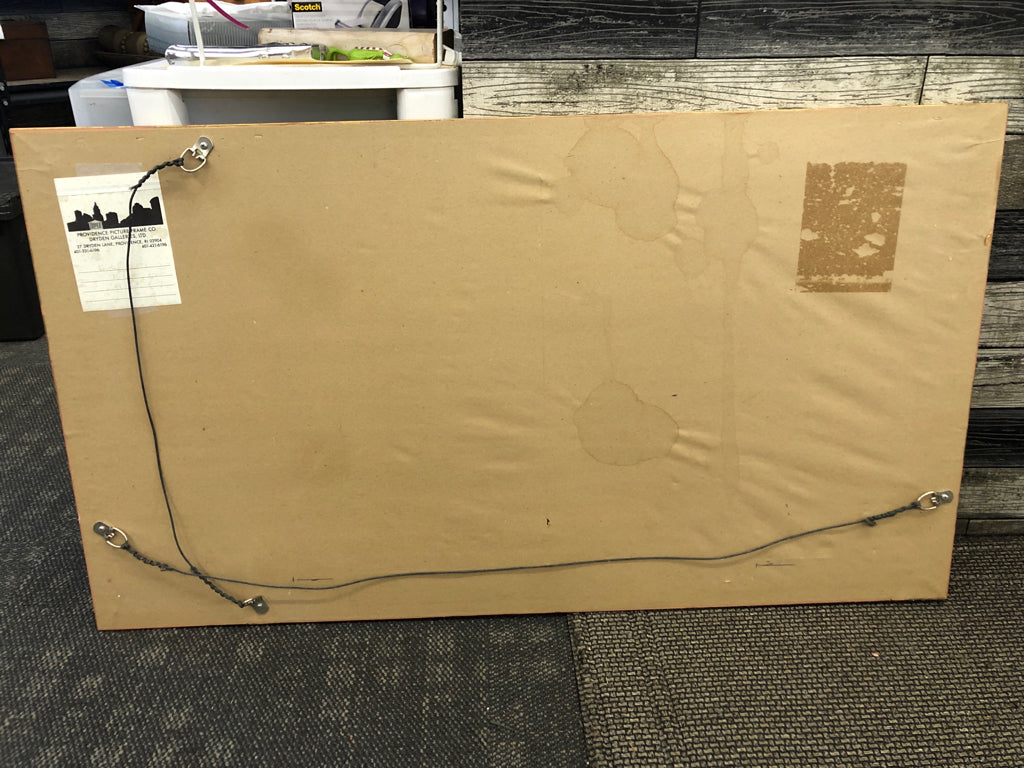 GOLD ORNATE FRAME RECTANGLE MIRROR.