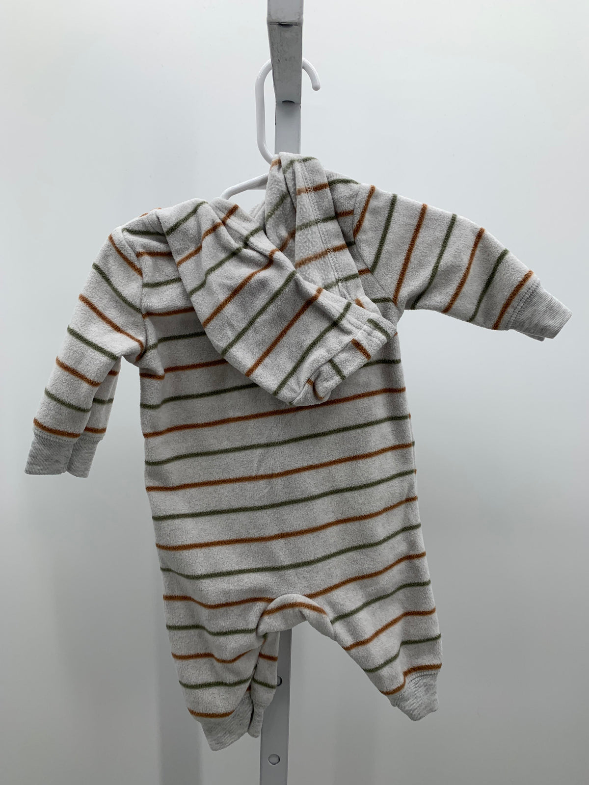 HOODED STRIPES FLEECE